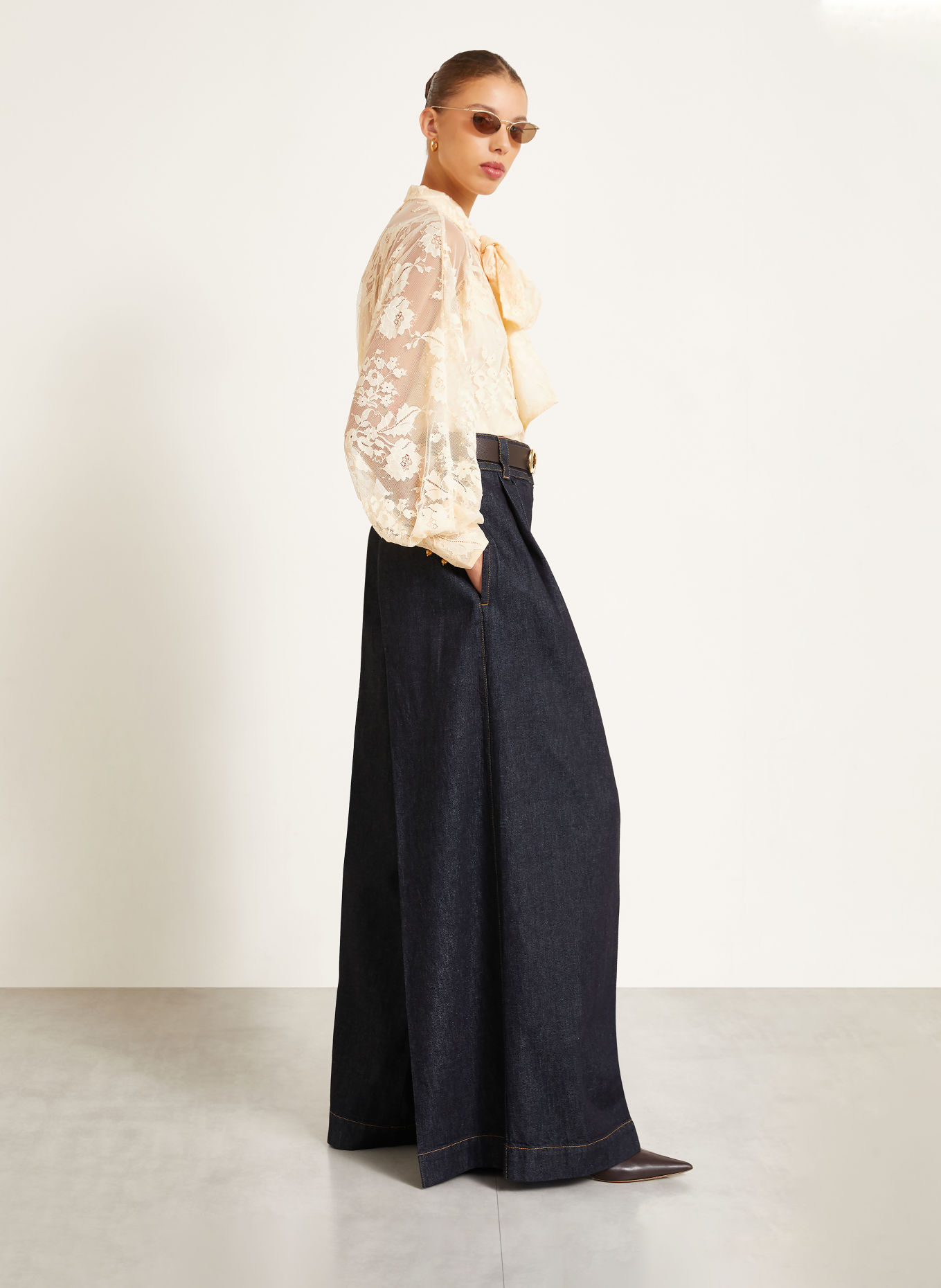 ZIMMERMANN Wide-Leg jeans VALIANT: ONXB Onyx Blue