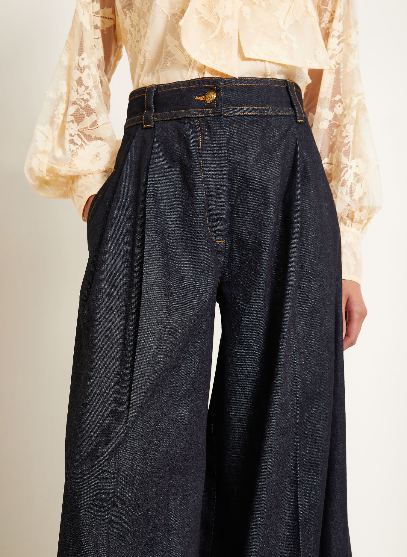 ZIMMERMANN Wide-Leg jeans VALIANT: ONXB Onyx Blue