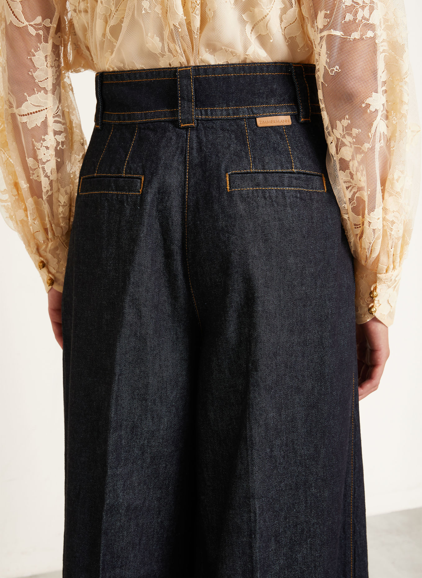 ZIMMERMANN Wide-Leg jeans VALIANT: ONXB Onyx Blue