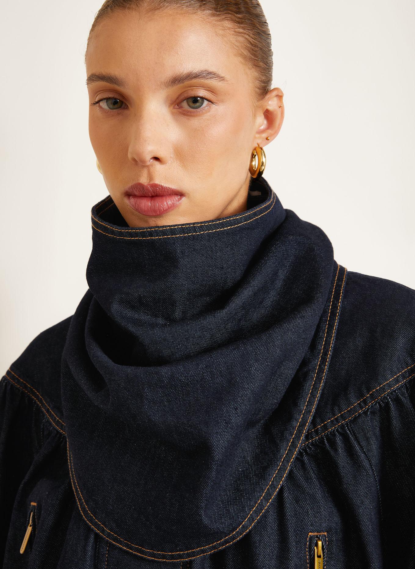 ZIMMERMANN Denim jacket: DARK BLUE
