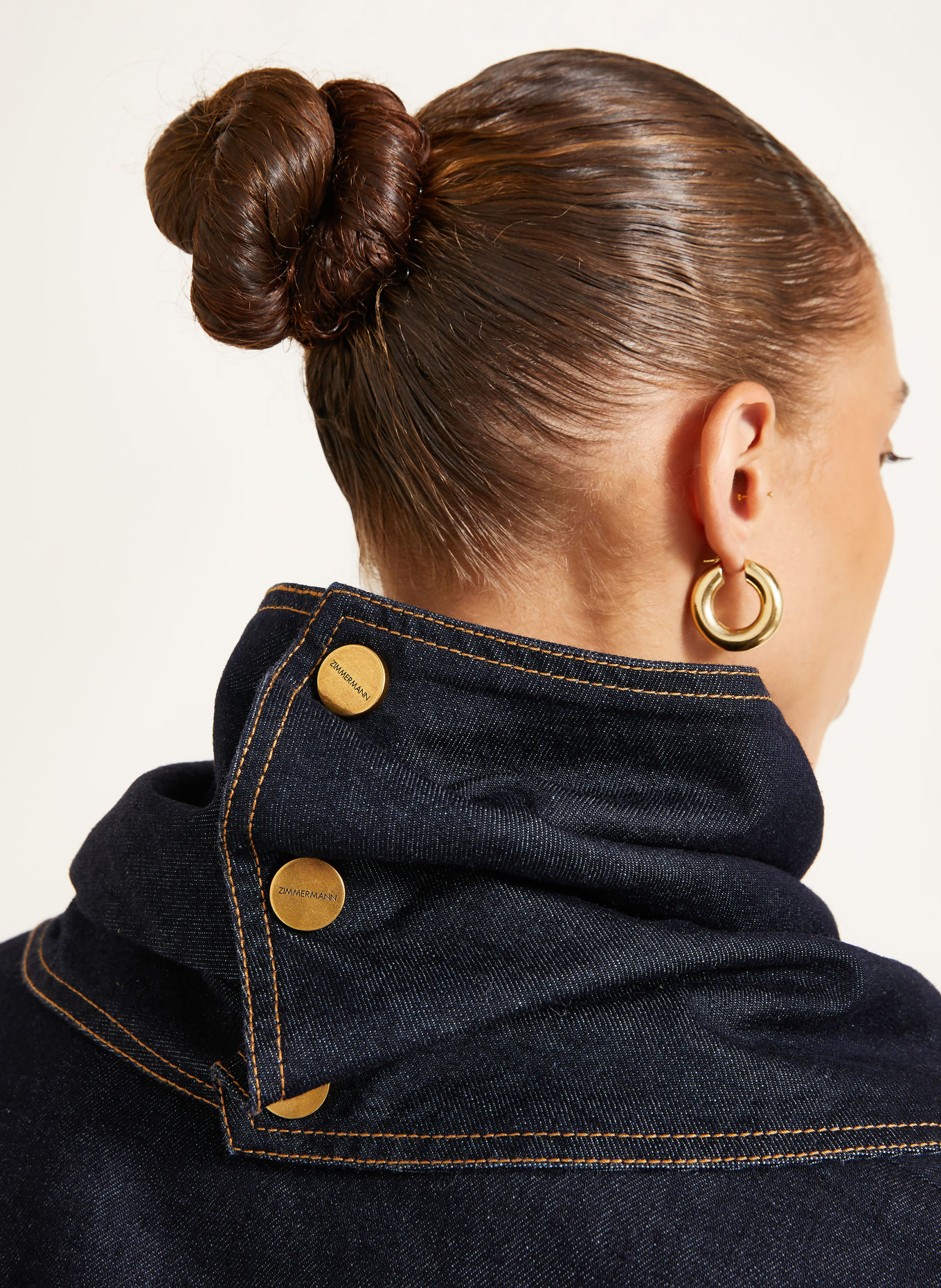 ZIMMERMANN Denim jacket: DARK BLUE