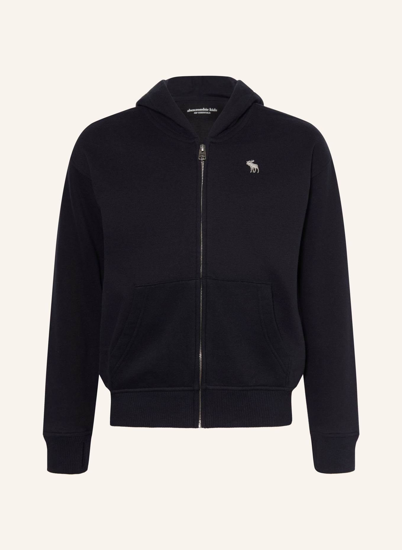 Abercrombie & Fitch Zip-up sweatshirt: DARK GRAY