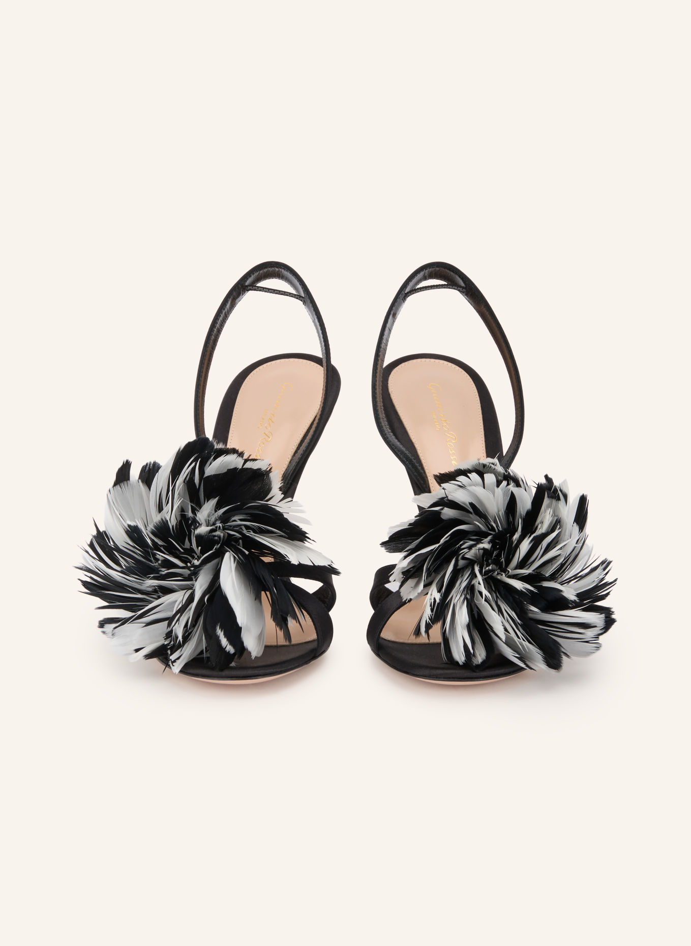 Gianvito Rossi Sandaletten FENICE: SCHWARZ / HELLGRAU