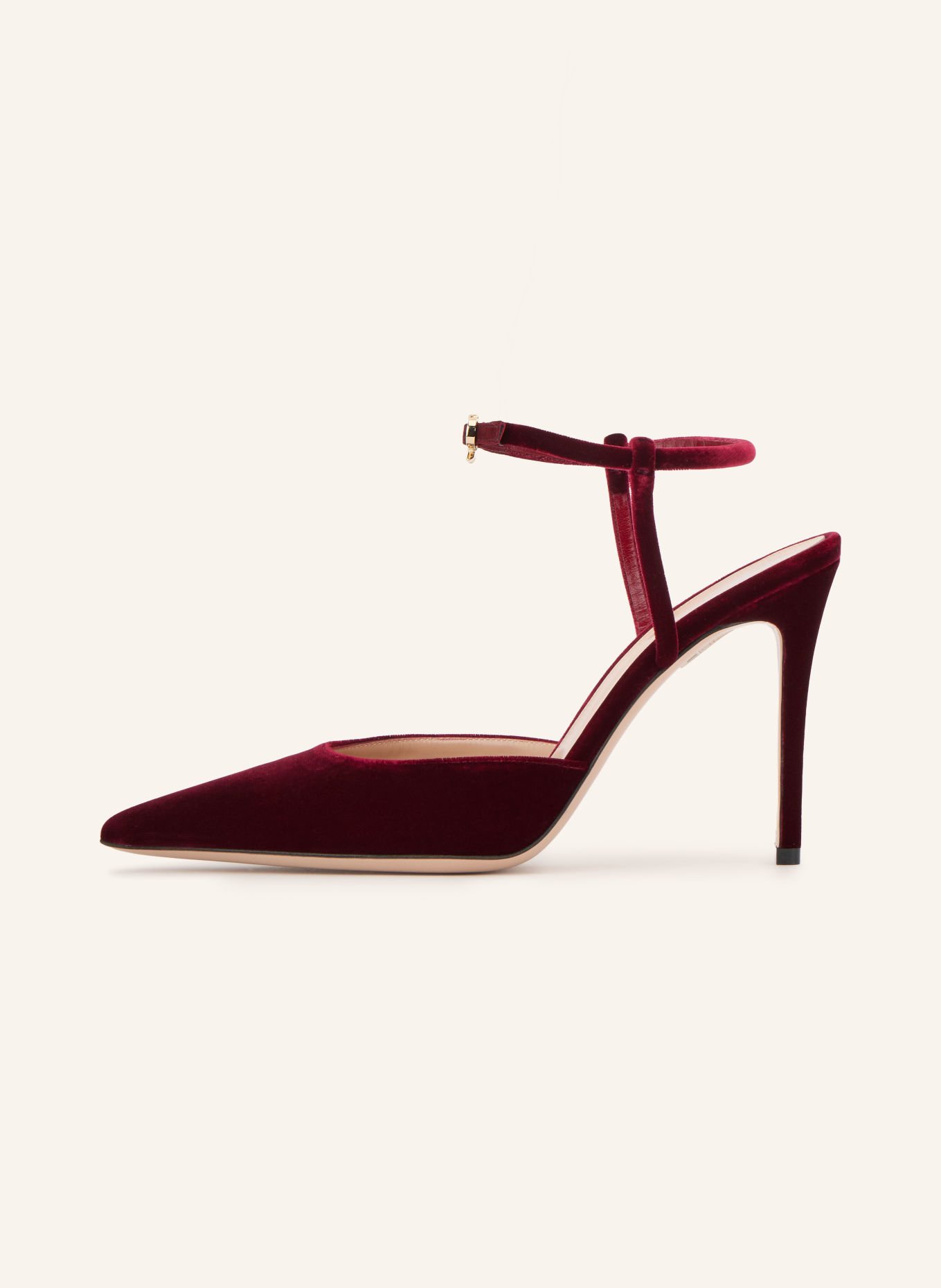 Gianvito Rossi Slingpumps VELLUTO 95 aus Samt: DUNKELROT