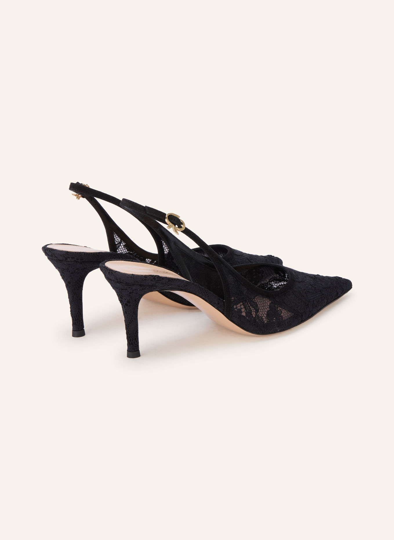Gianvito Rossi Slingbacks: ZWART
