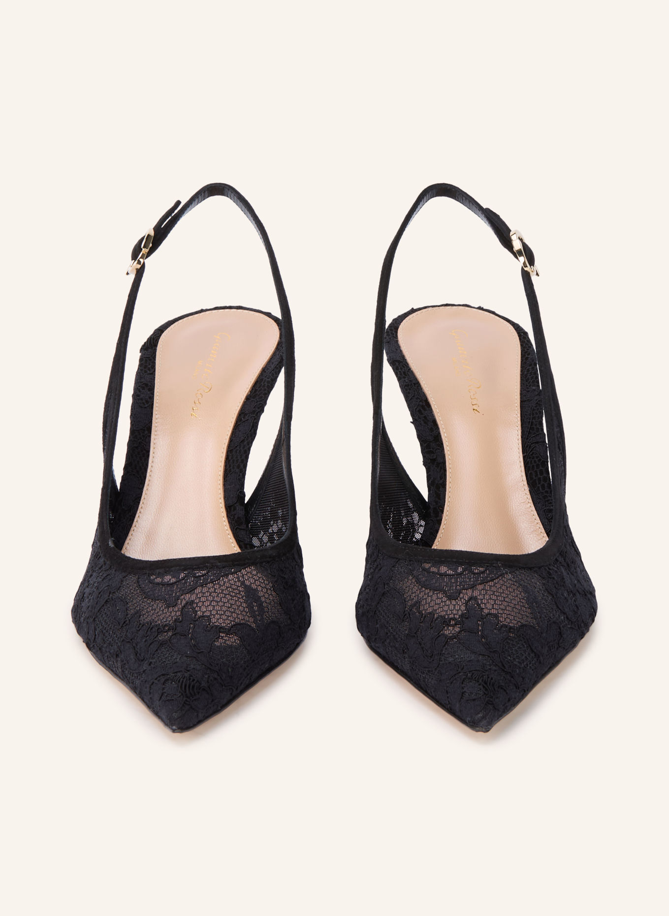 Gianvito Rossi Slingbacks: ZWART
