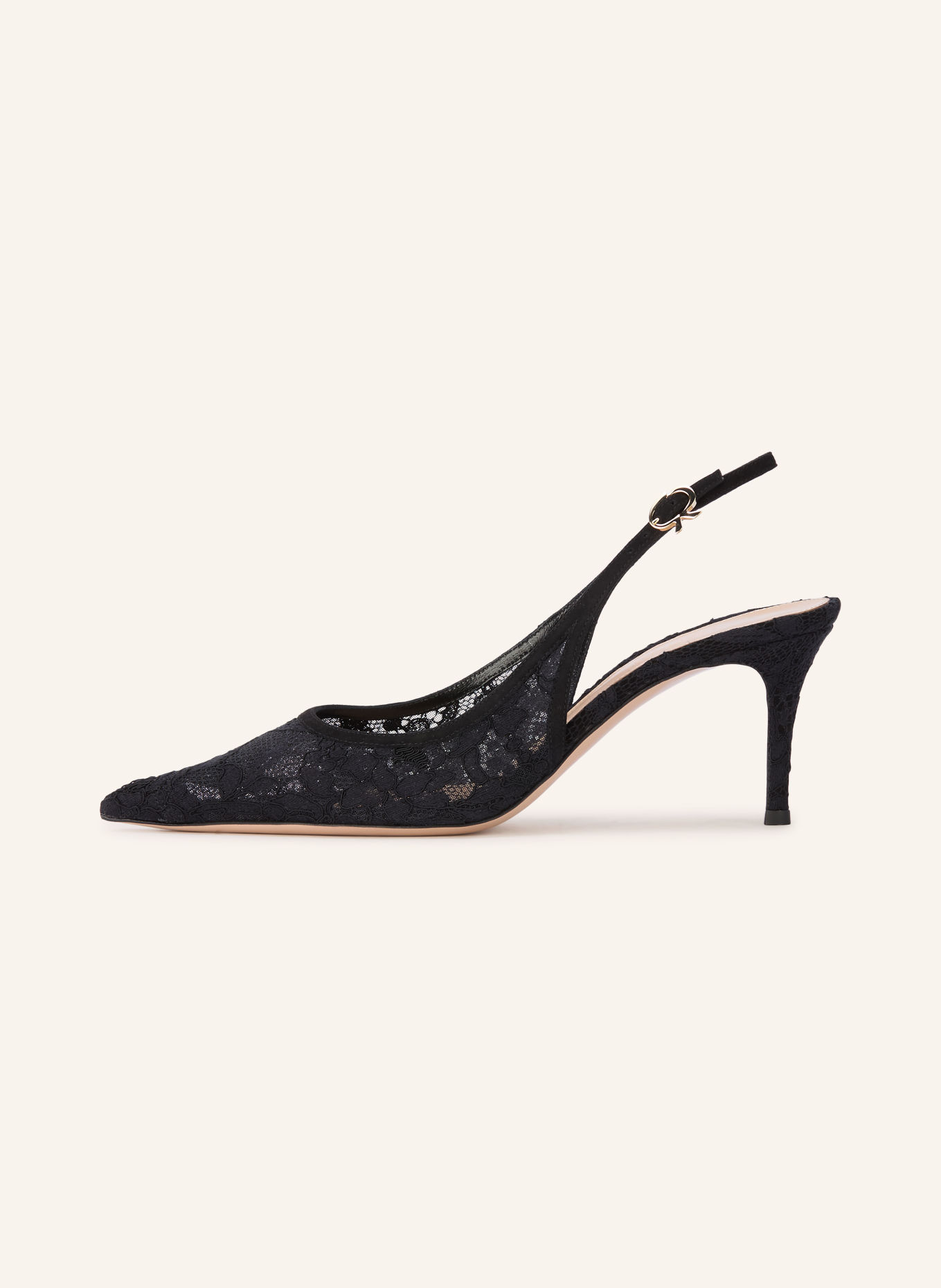 Gianvito Rossi Slingbacks: ZWART