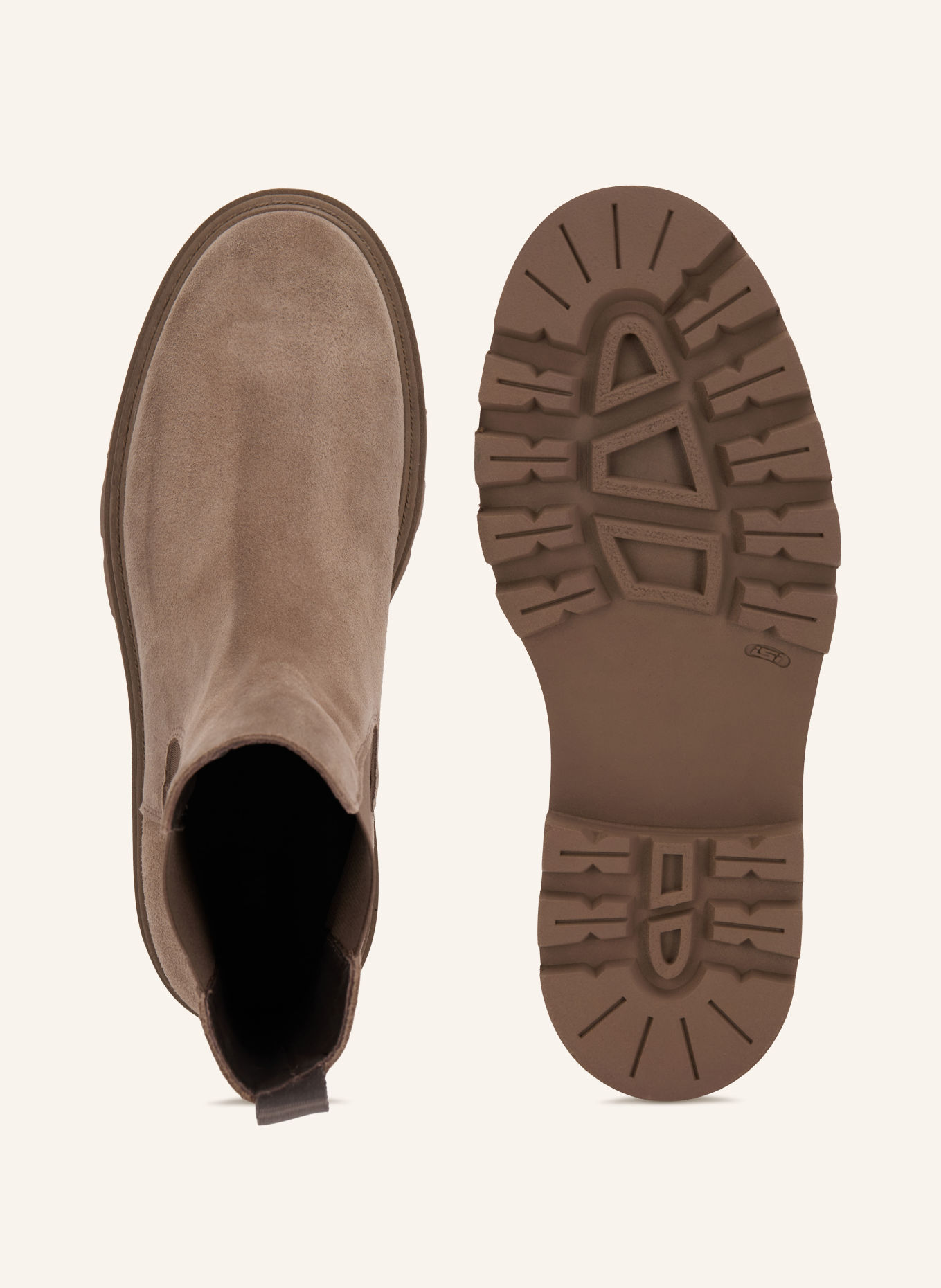 MRS & HUGS Chelsea-Boots: TAUPE