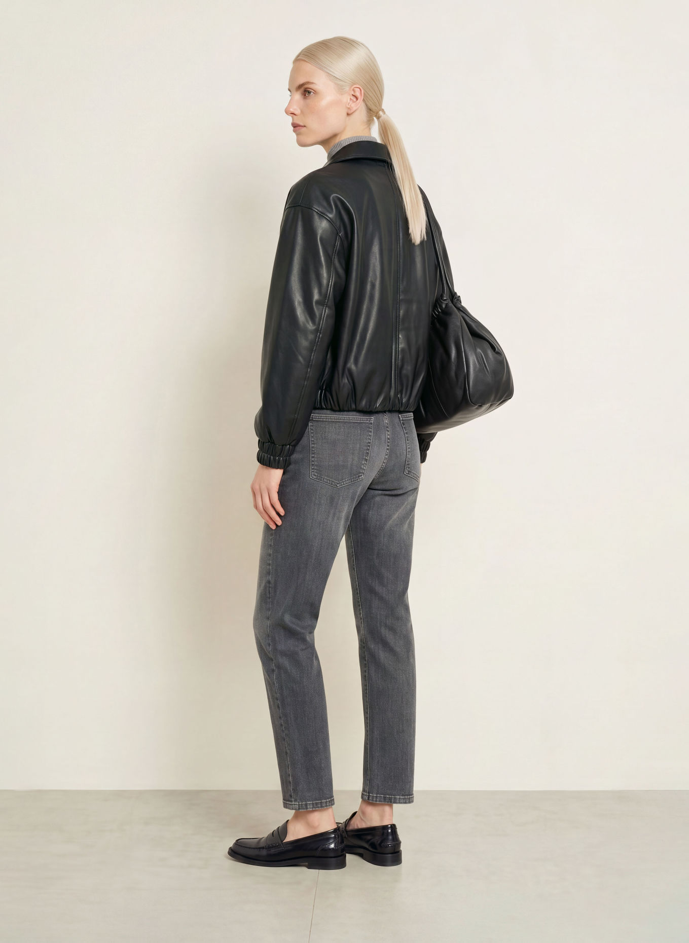 MAC Jean droit GINA: D973 dark grey wash