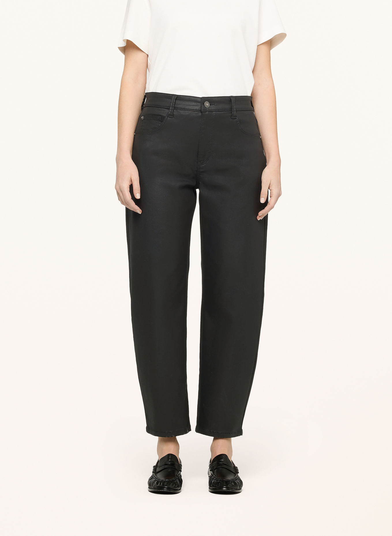 MAC DANNI Trousers: BLACK