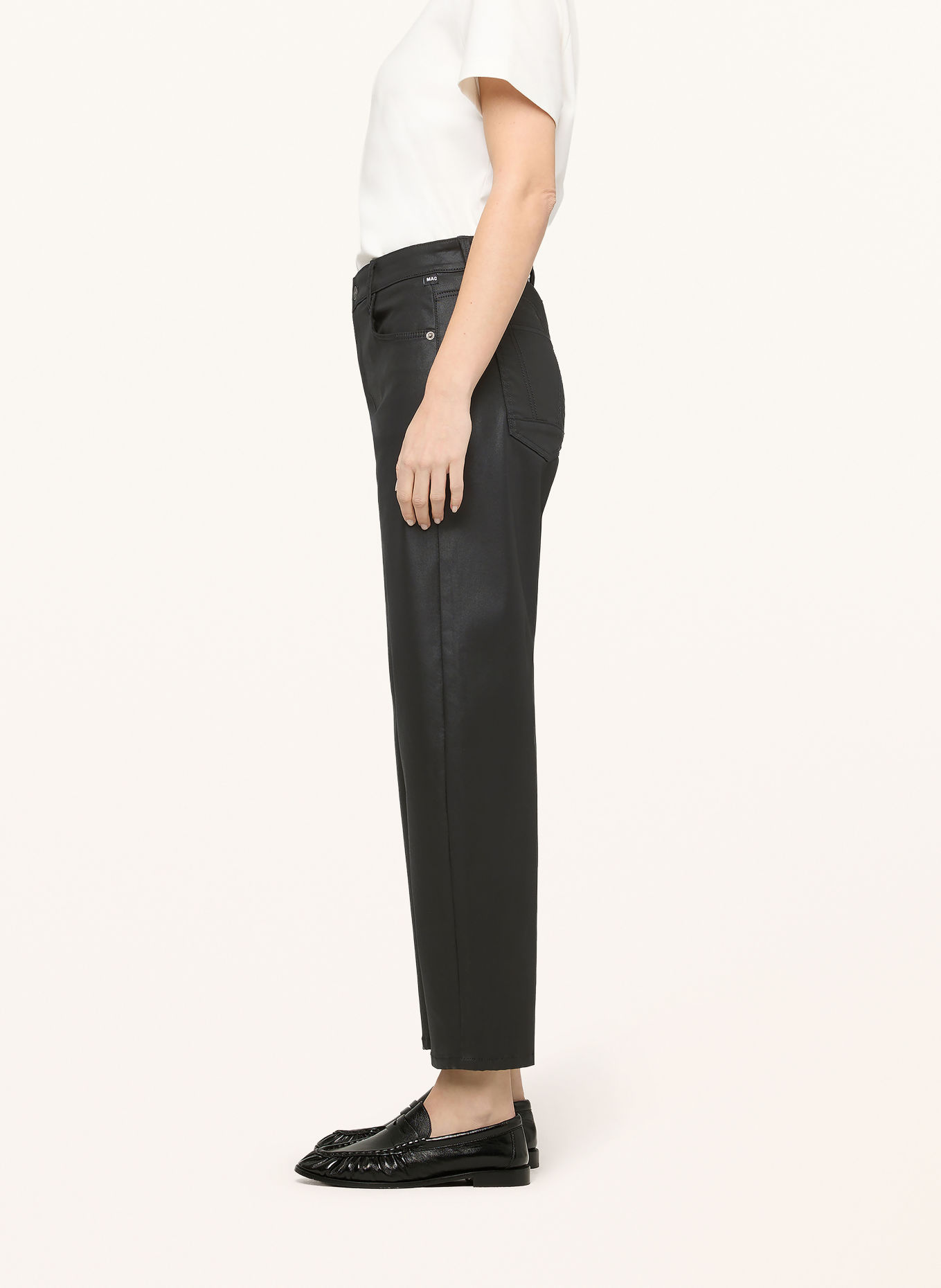 MAC DANNI Trousers: BLACK