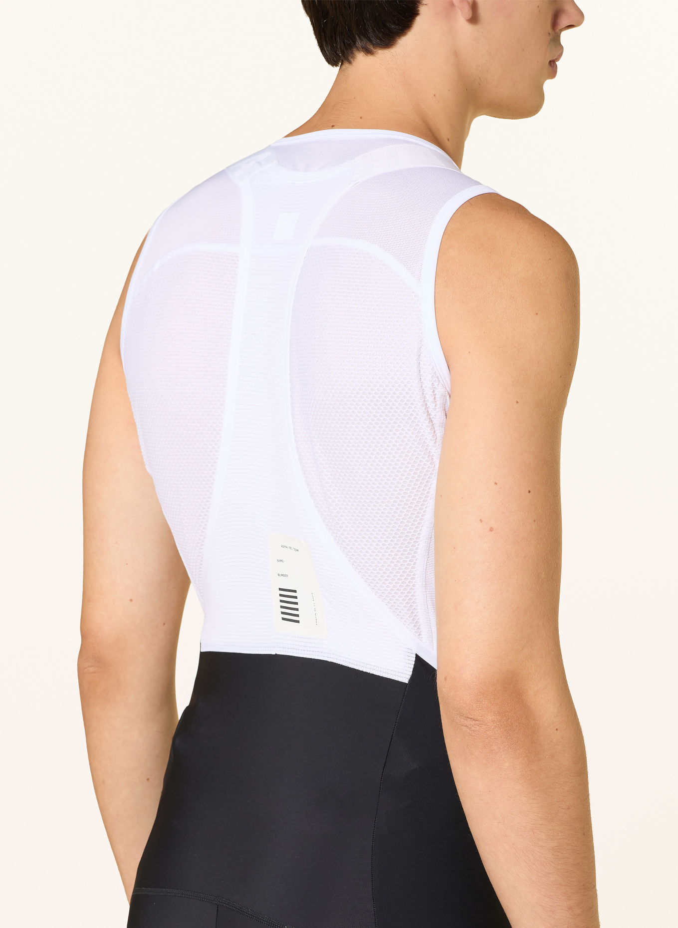 Rapha Pantaloni de ciclism PRO TEAM LIGHTWEIGHT cu bretele și inserție căptușită: NEGRU / ALB