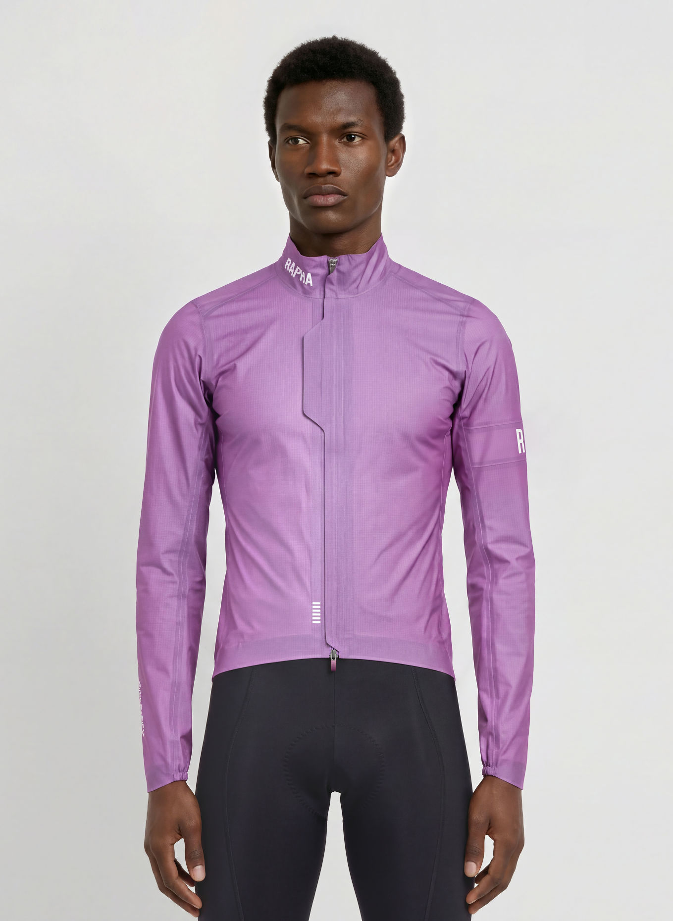 Rapha PRO TEAM GORE-TEX LIGHTWEIGHT RAIN Cycling jacket: PURPLE / WHITE