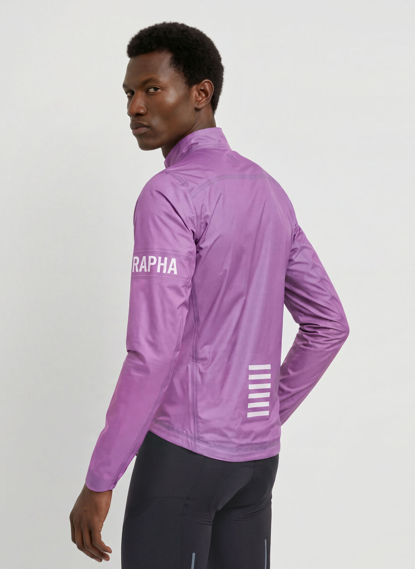 Rapha PRO TEAM GORE-TEX LIGHTWEIGHT RAIN Cycling jacket: PURPLE / WHITE