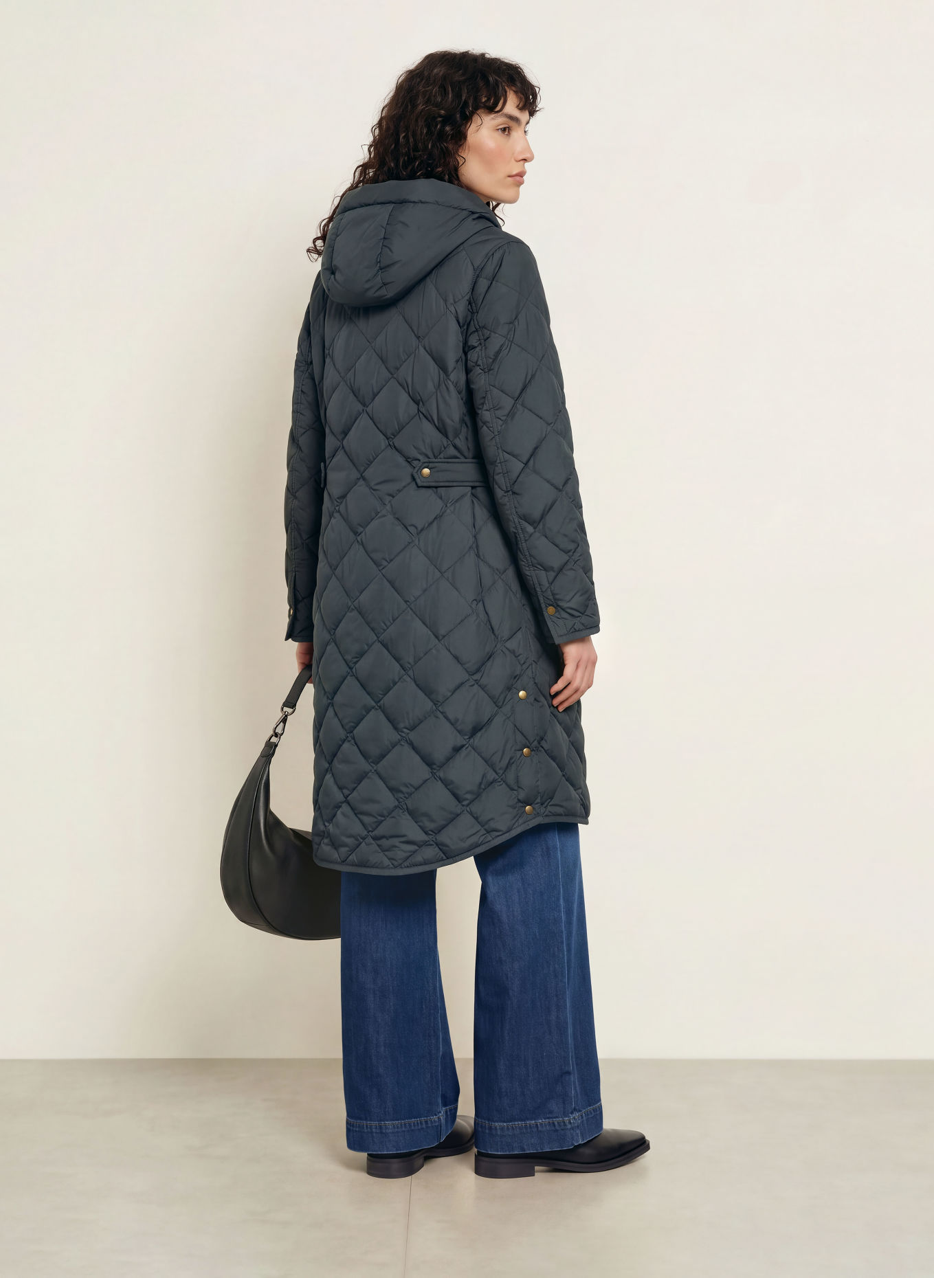 WOOLRICH Lightweight down coat: DARK GRAY
