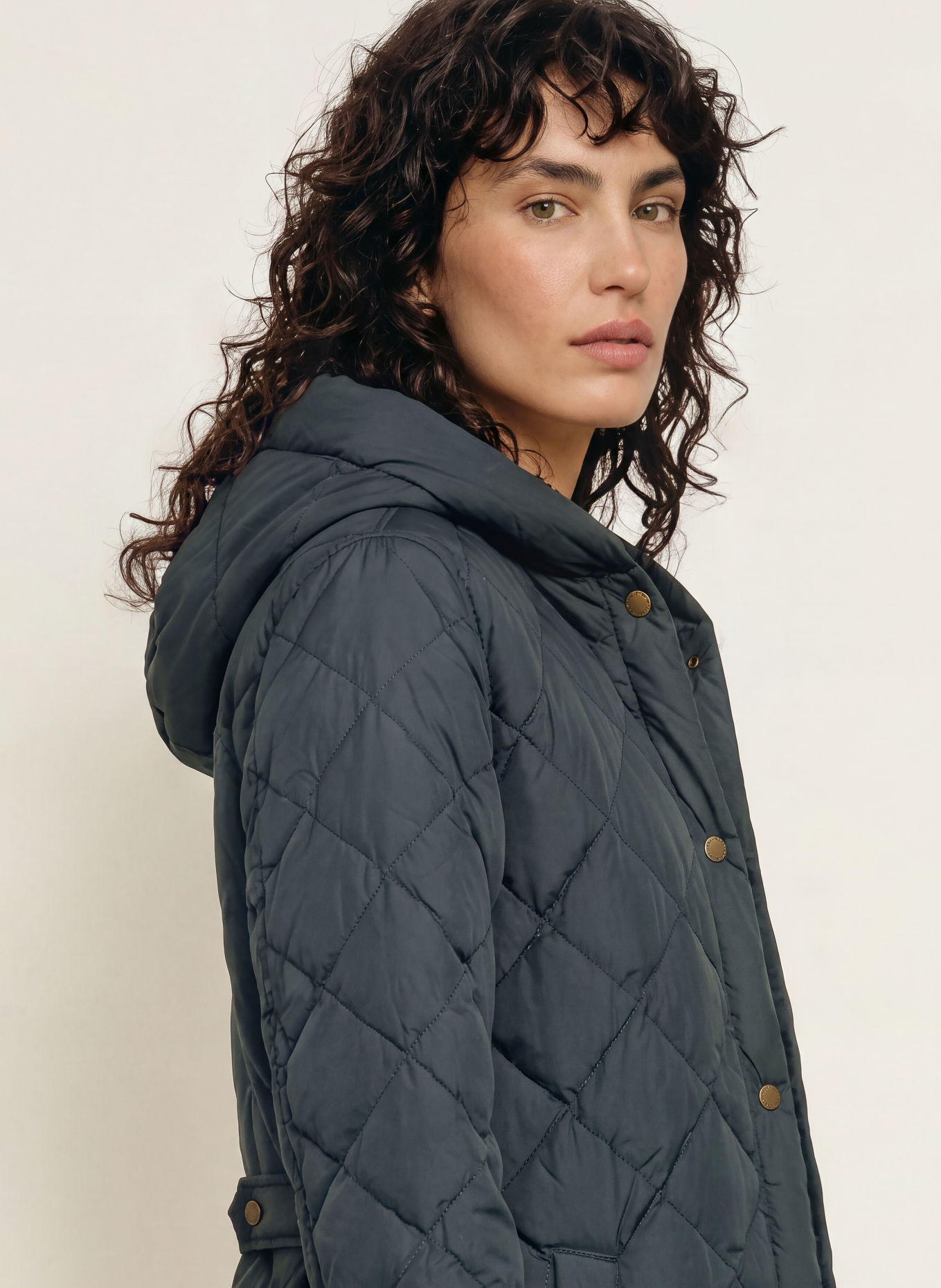 WOOLRICH Lightweight down coat: DARK GRAY