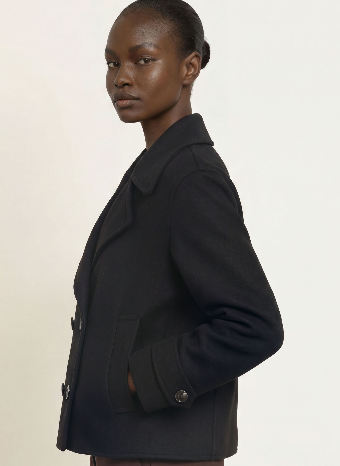 ANFINY Caban court SARAH: NOIR
