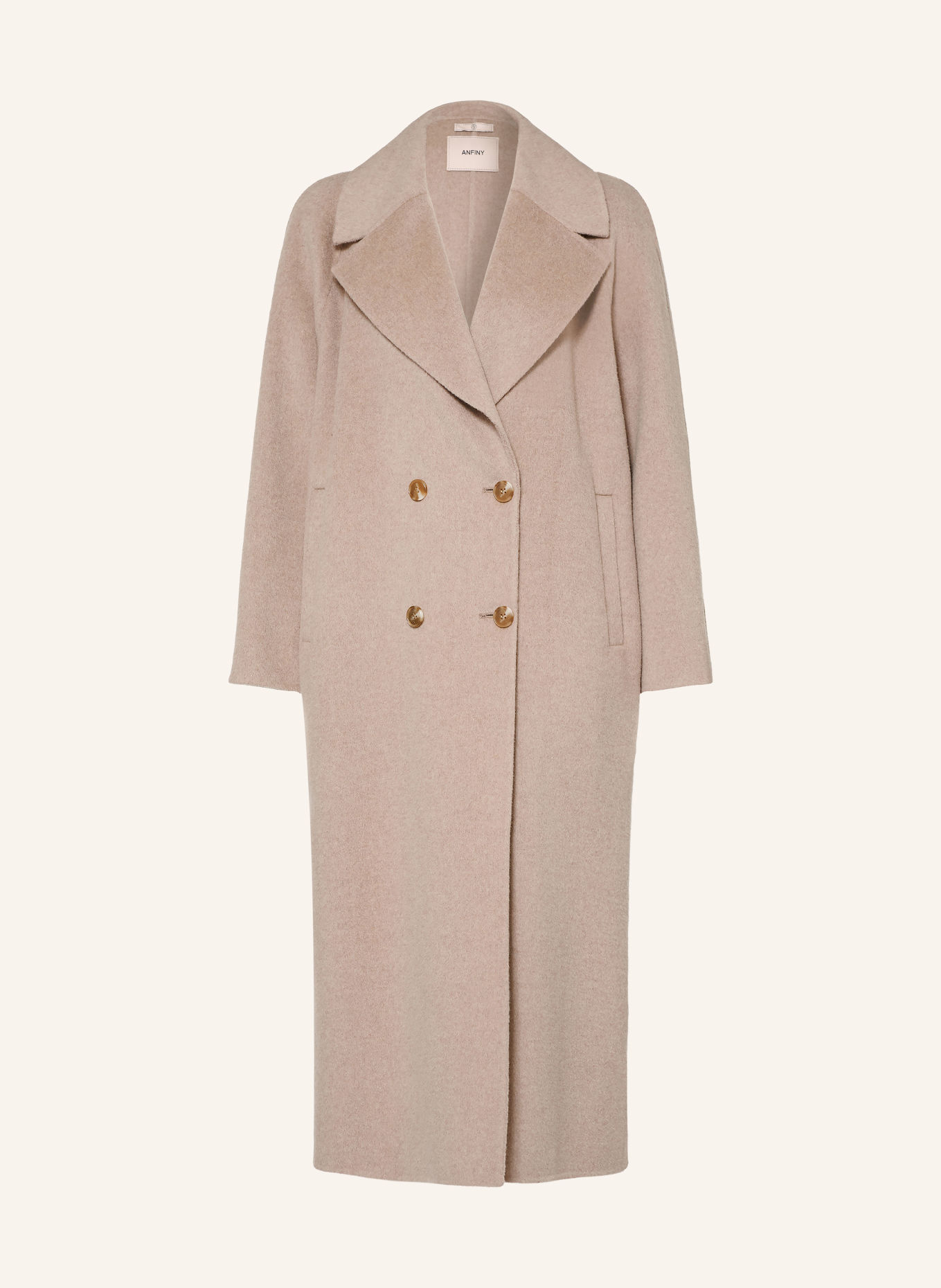 ANFINY CAROLINE Wool coat: BEIGE