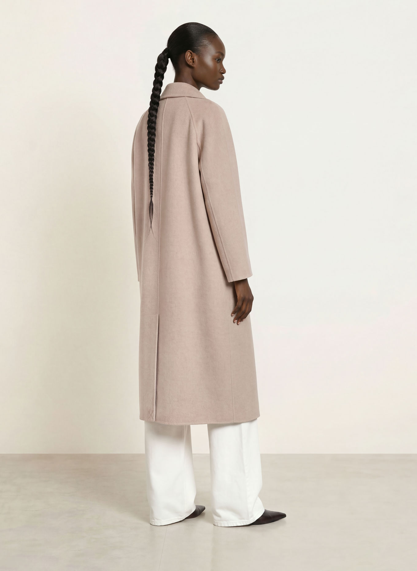 ANFINY CAROLINE Wool coat: BEIGE