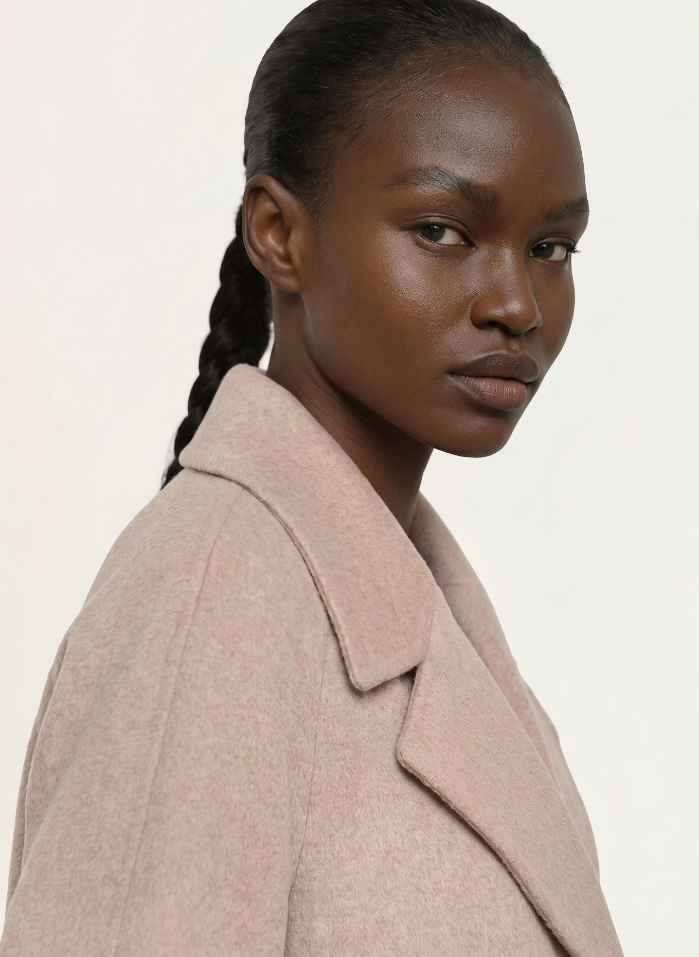 ANFINY CAROLINE Wool coat: BEIGE