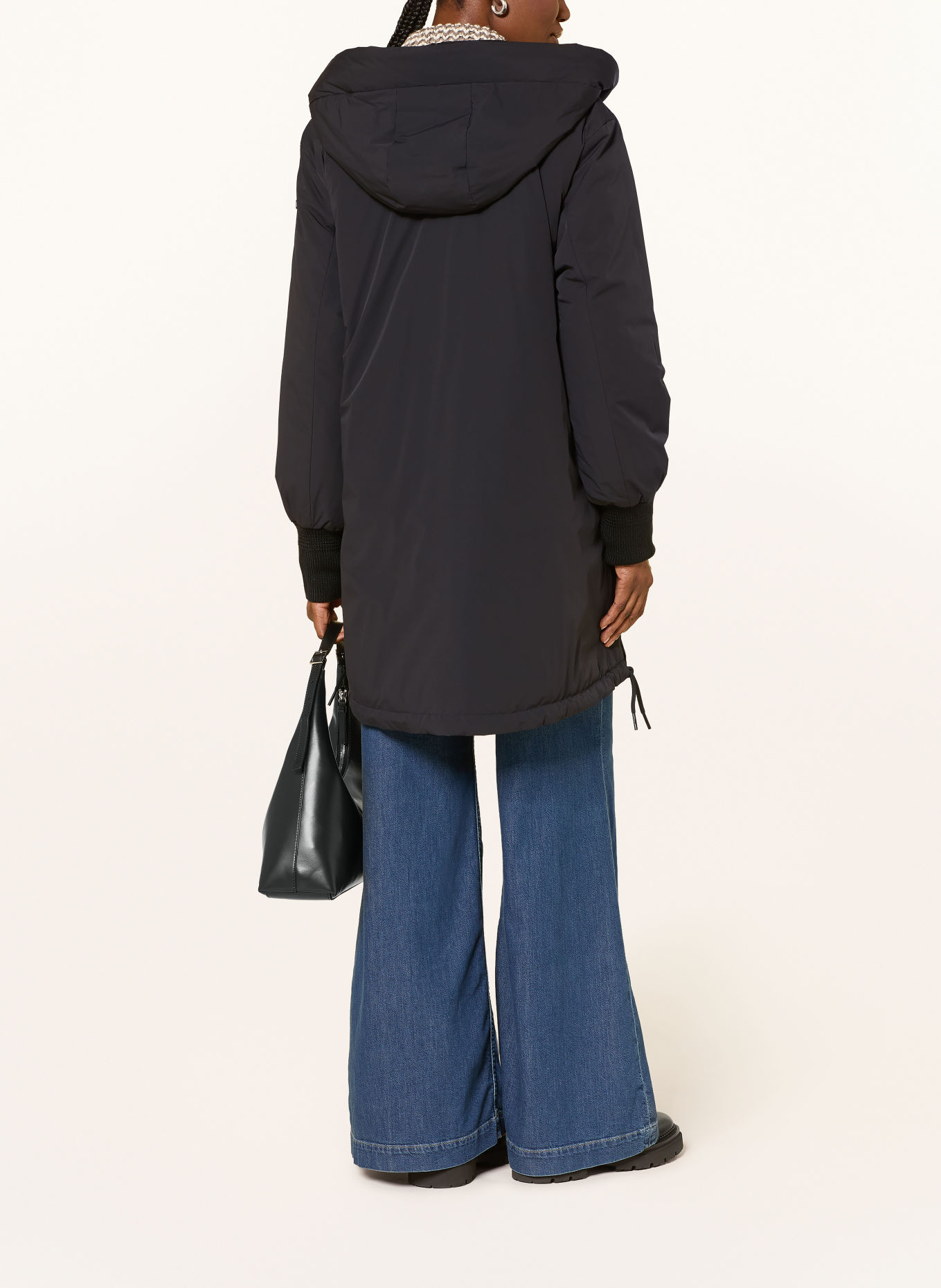 DUNO Lightweight-Daunenjacke RALIA zum Wenden: SCHWARZ