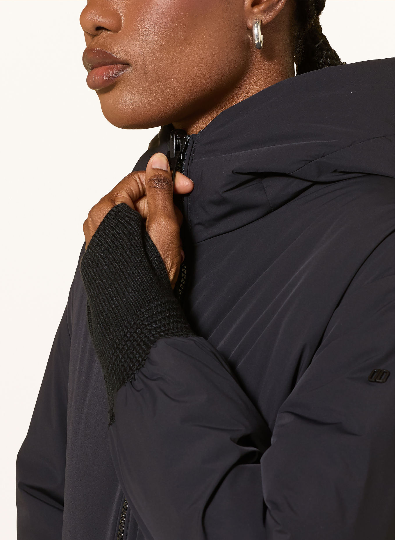 DUNO Lightweight-Daunenjacke RALIA zum Wenden: SCHWARZ