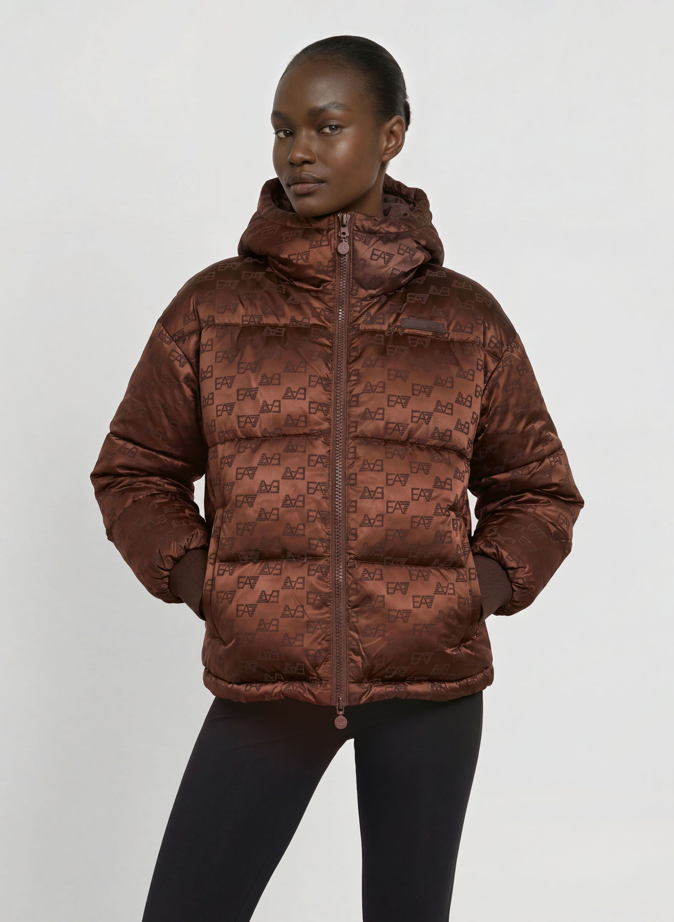 EA7 EMPORIO ARMANI Steppjacke: DUNKELBRAUN