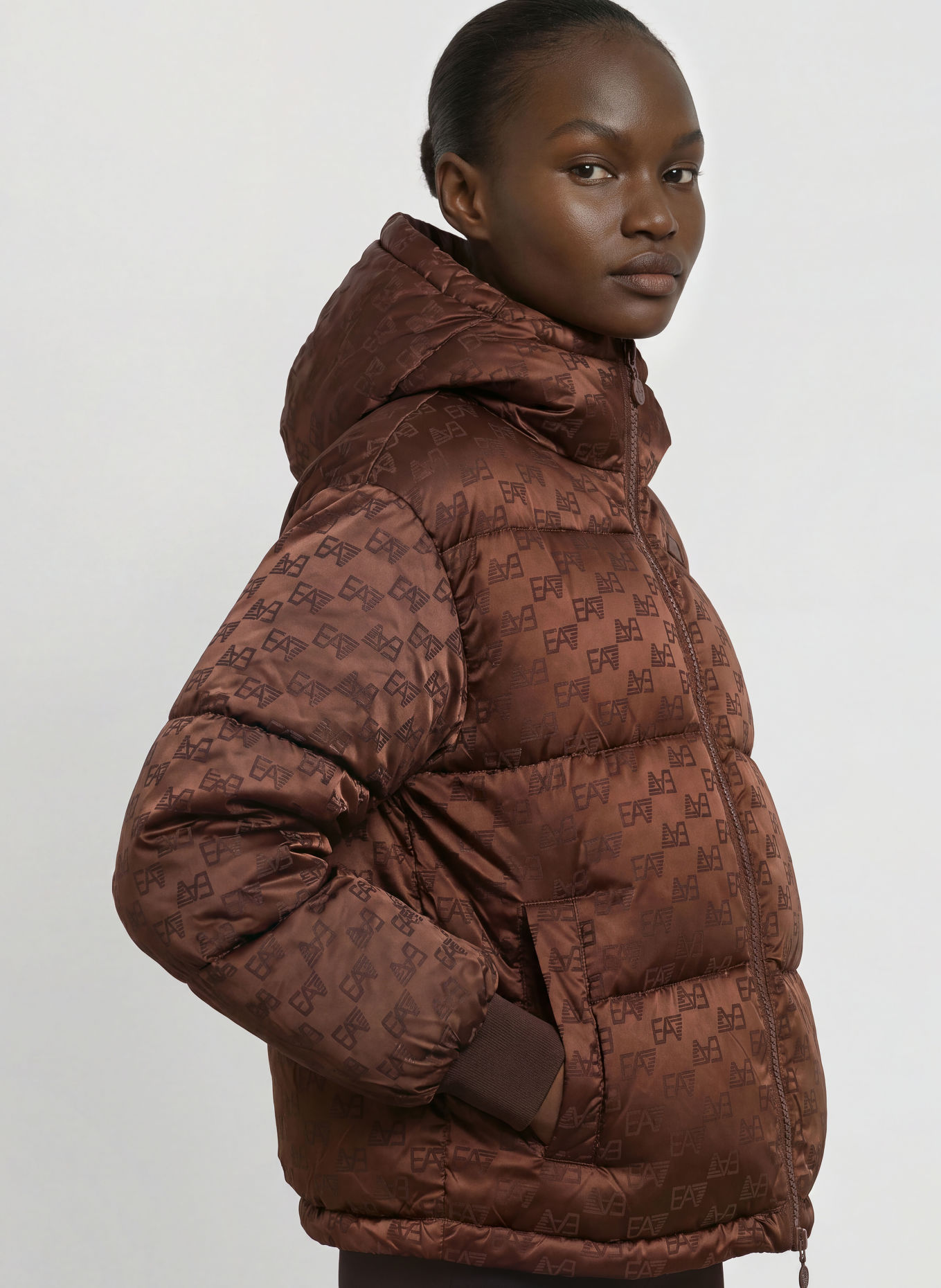 EA7 EMPORIO ARMANI Steppjacke: DUNKELBRAUN
