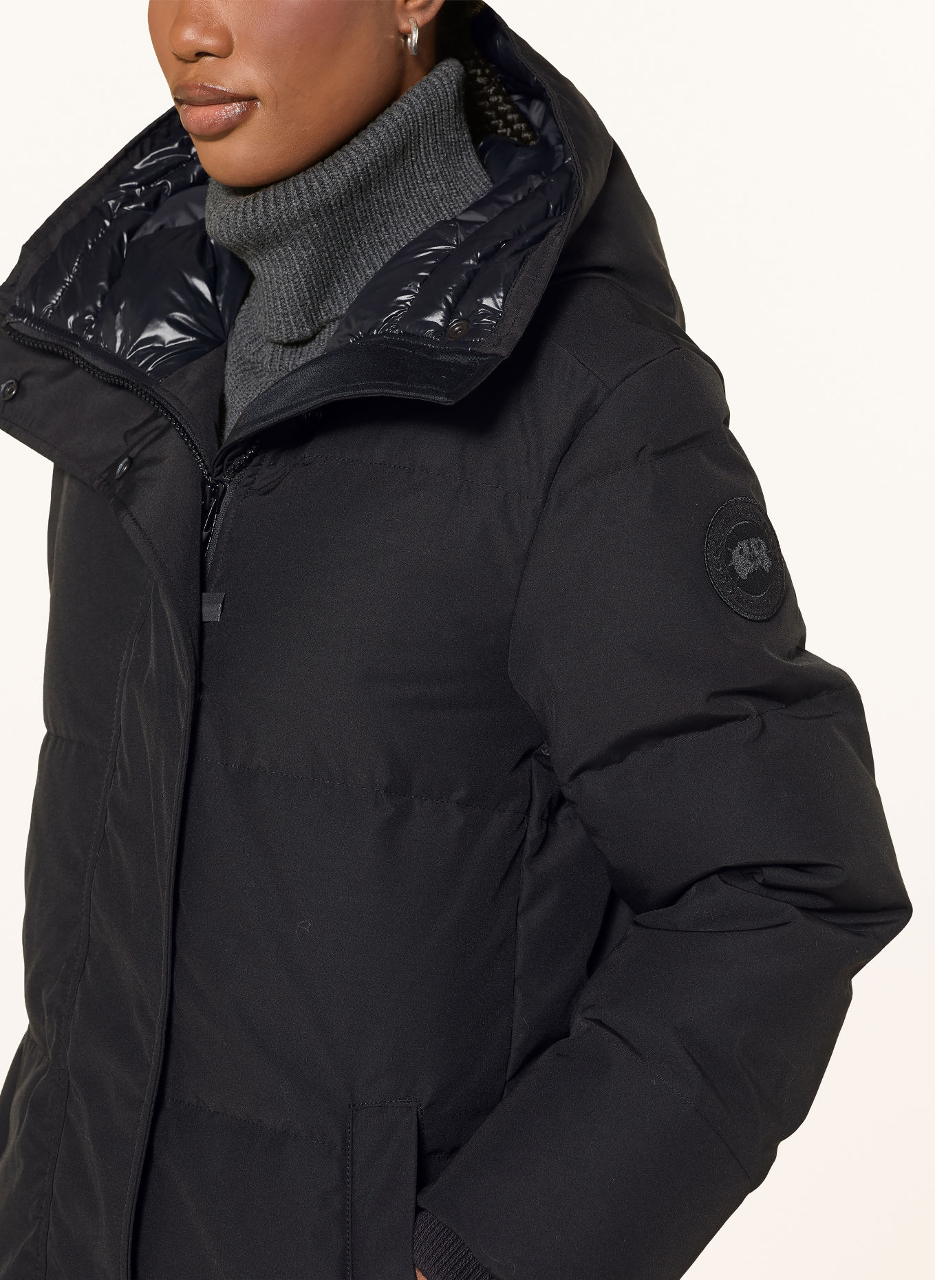 CANADA GOOSE Donsmantel LOUISE PARKA: ZWART