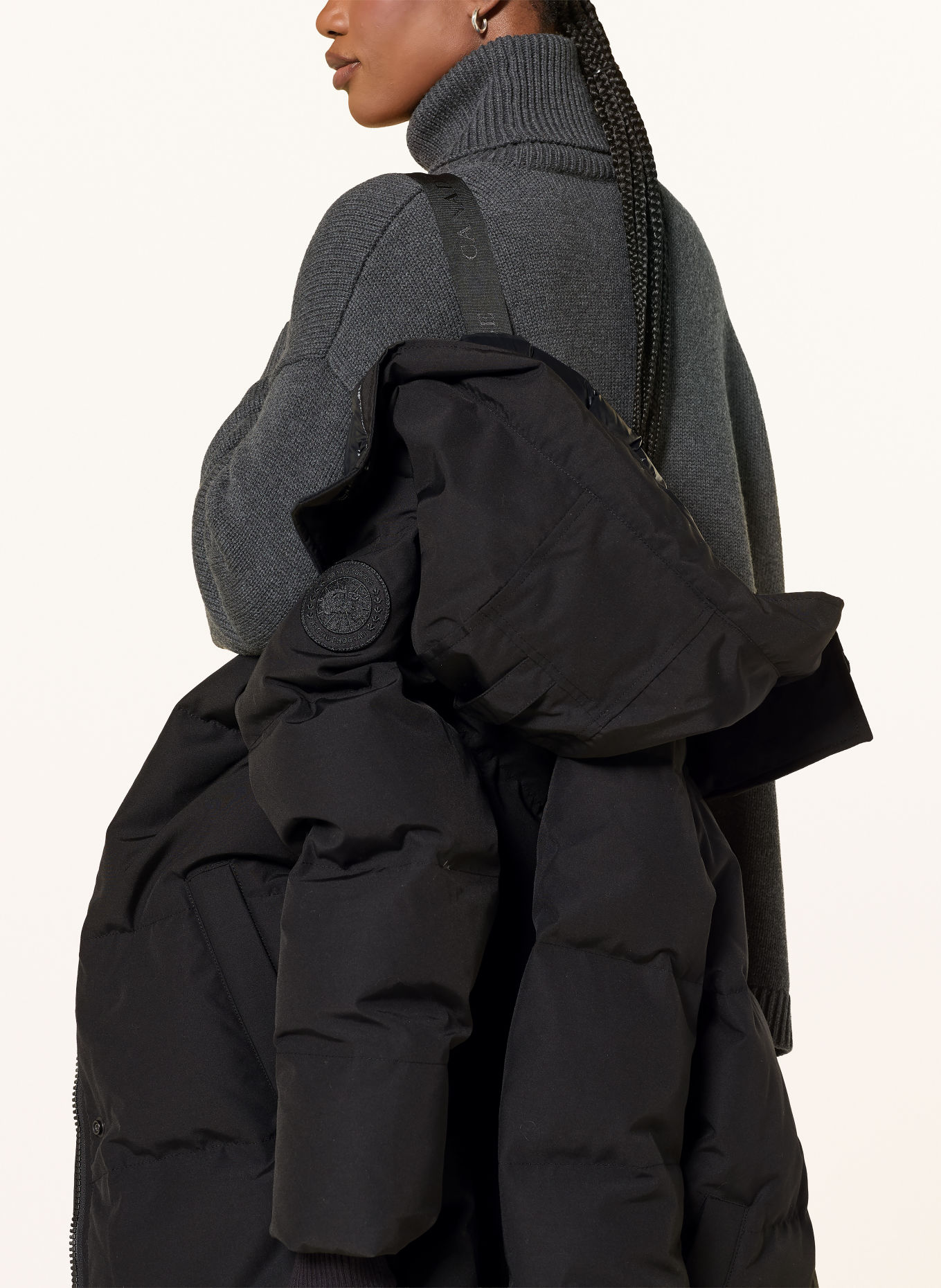 CANADA GOOSE Donsmantel LOUISE PARKA: ZWART