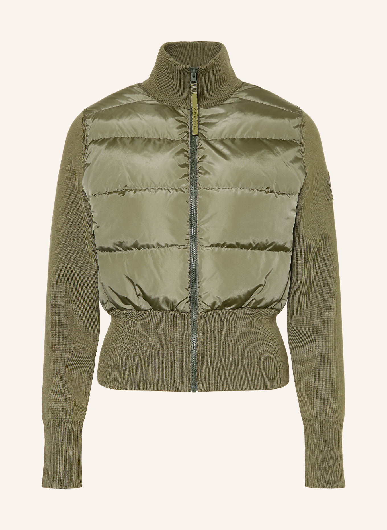 CANADA GOOSE HYBRIDGE Down jacket in a Material Blend: OLIVE