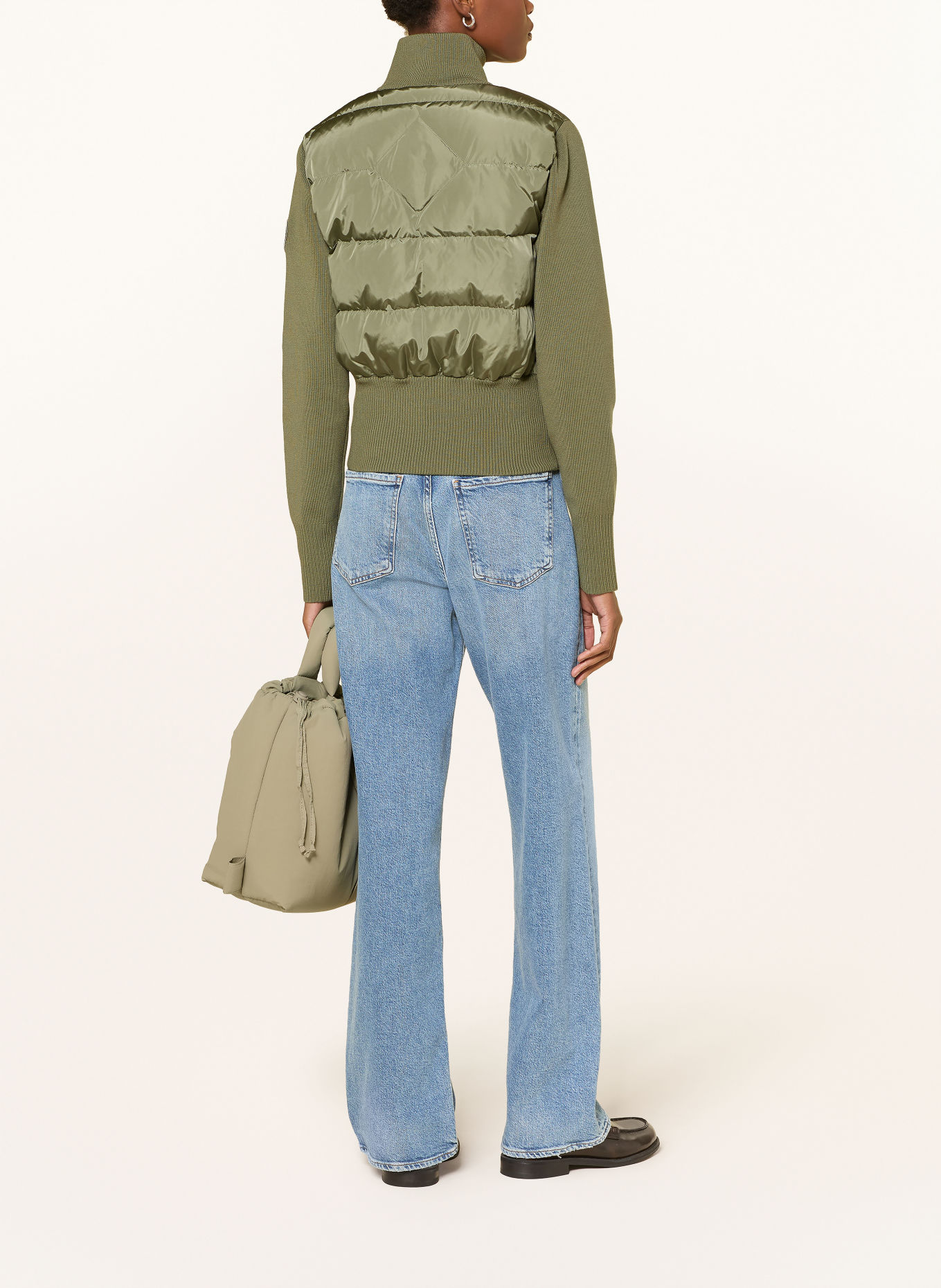 CANADA GOOSE HYBRIDGE Down jacket in a Material Blend: OLIVE