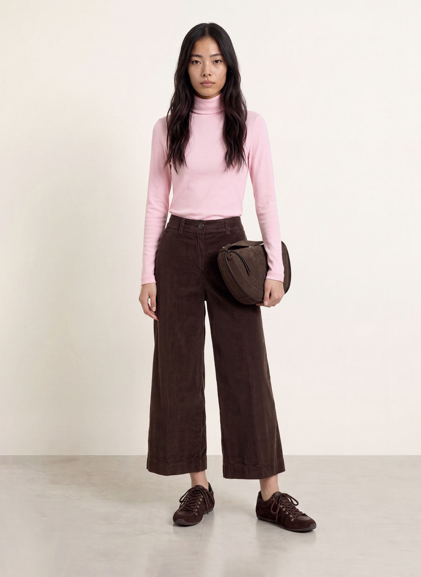 ZAÍDA Turtleneck top: LIGHT PINK