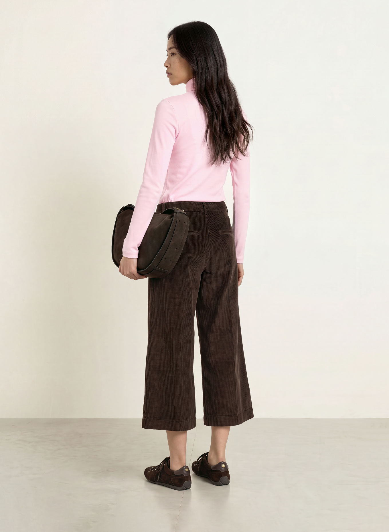 ZAÍDA Turtleneck top: LIGHT PINK