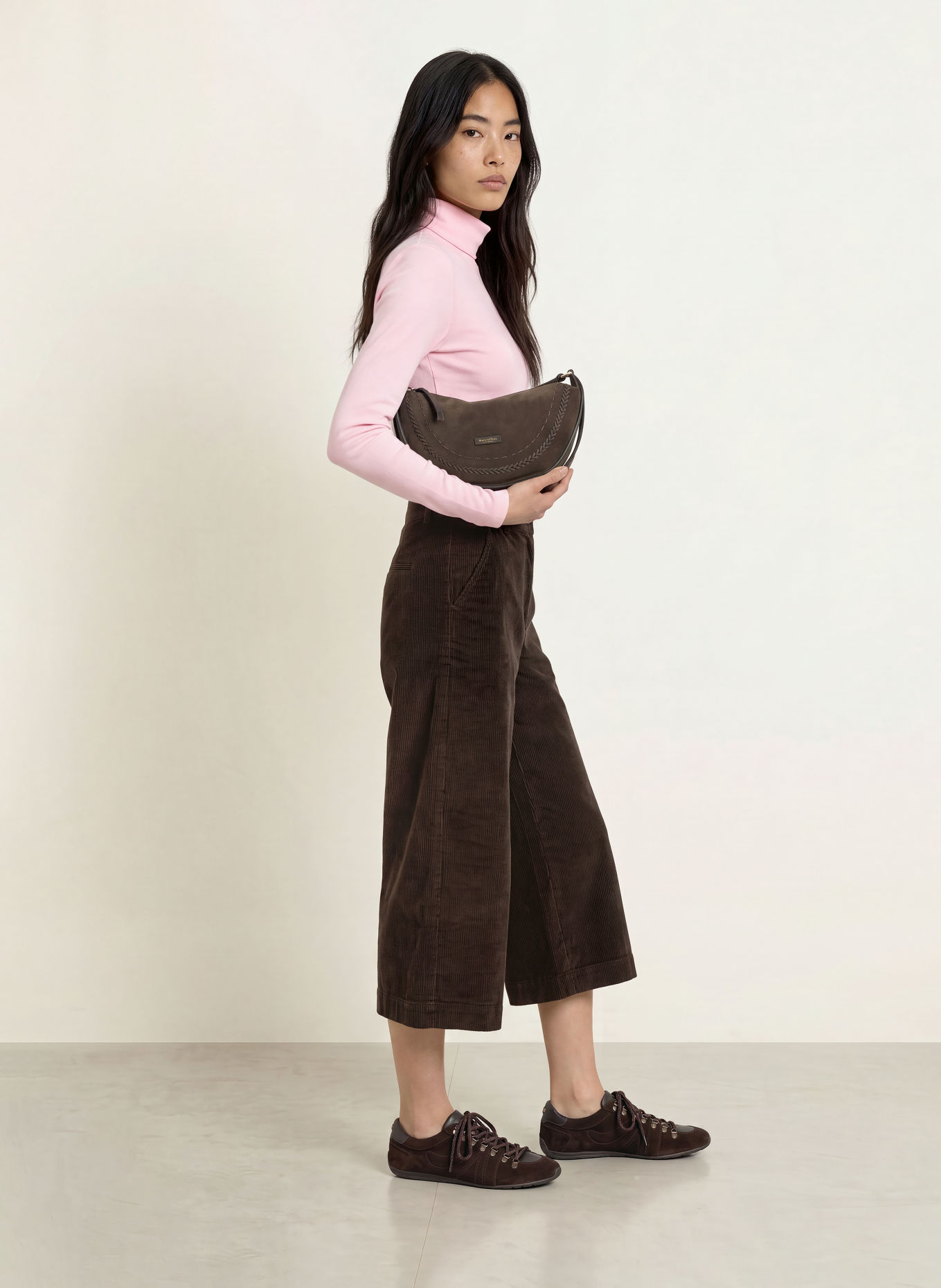 ZAÍDA Turtleneck top: LIGHT PINK