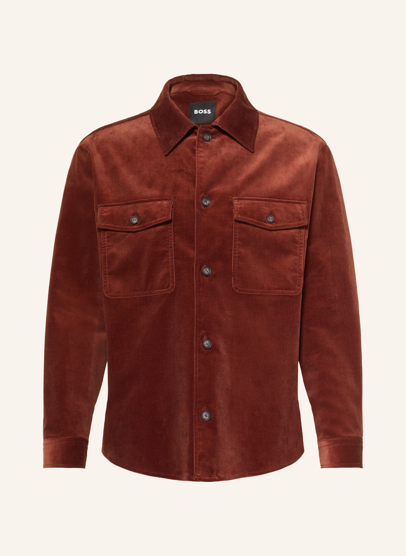 BOSS Cord-Overshirt CARPER: BRAUN