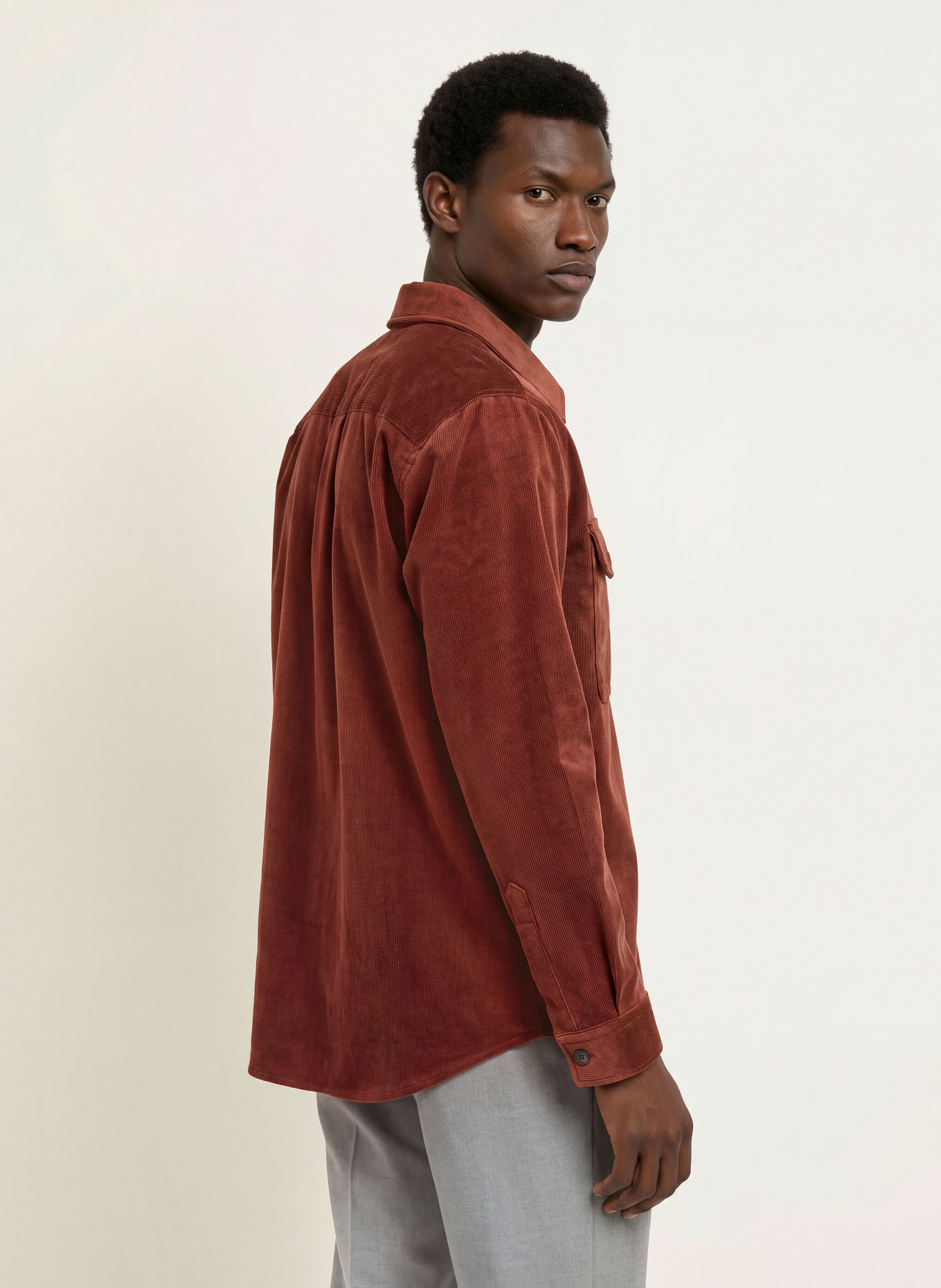 BOSS Cord-Overshirt CARPER: BRAUN