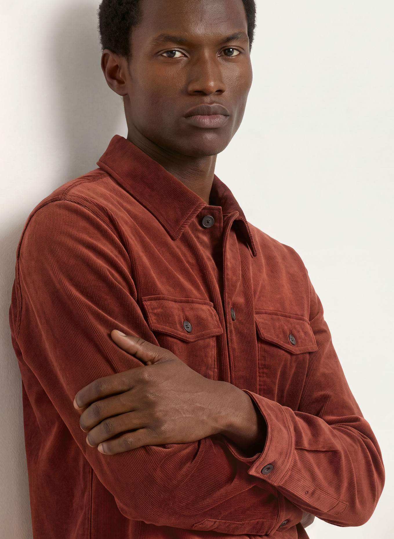 BOSS Cord-Overshirt CARPER: BRAUN