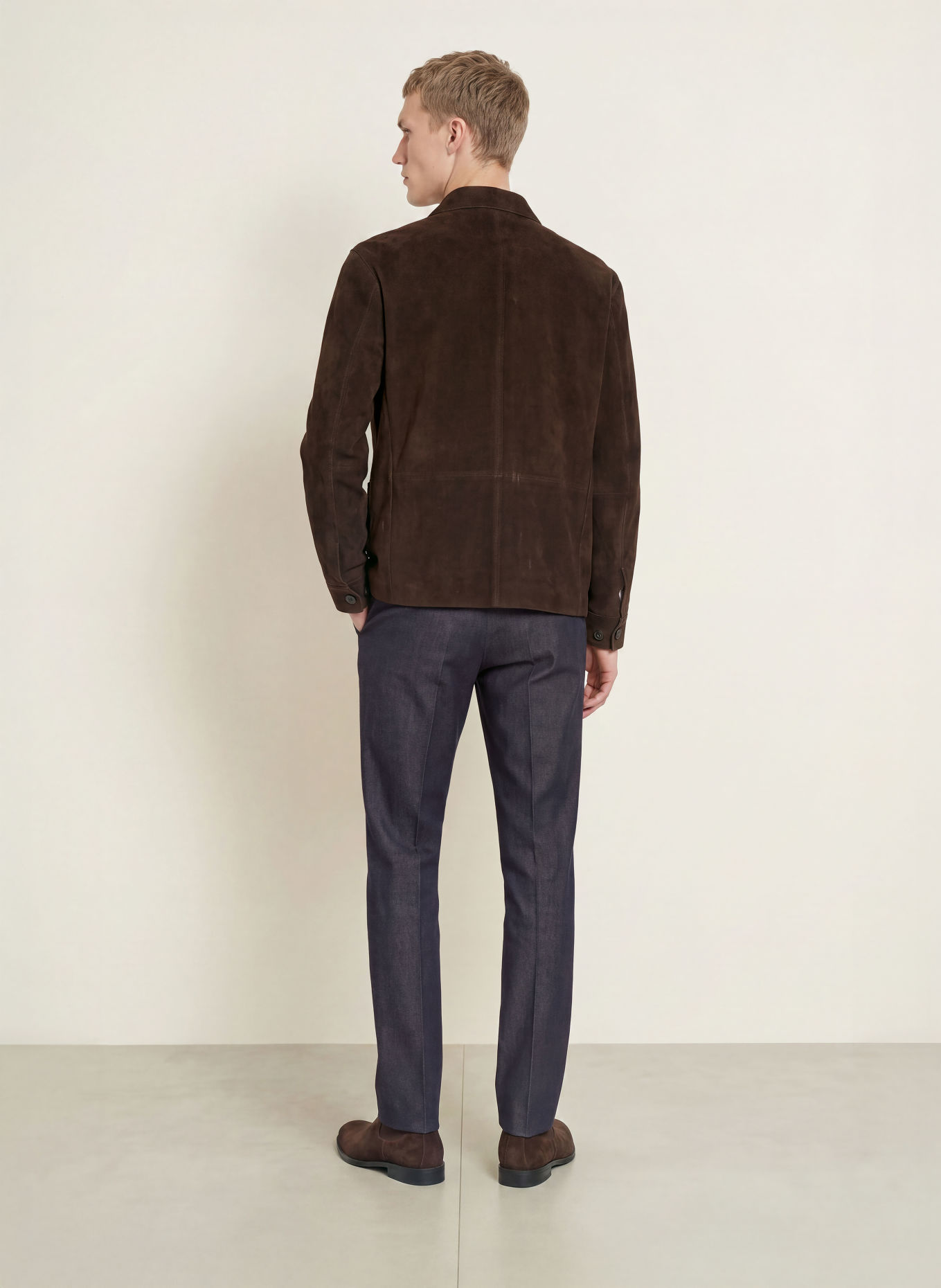 BOSS Broek PERINO Tapered Fit: DONKERBLAUW