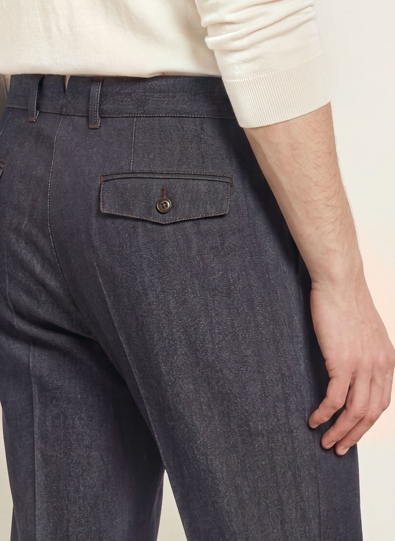 BOSS Broek PERINO Tapered Fit: DONKERBLAUW