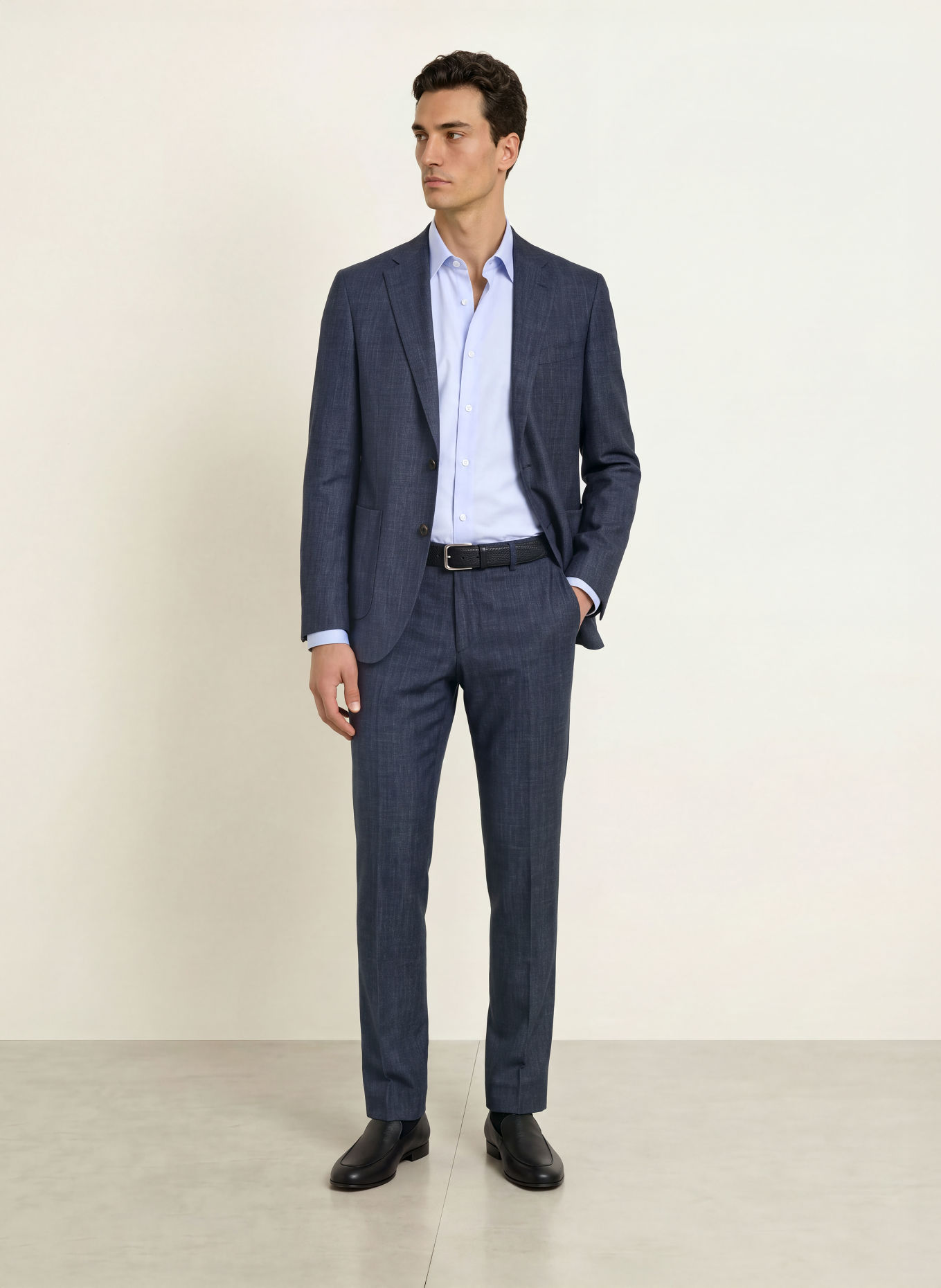 BOSS Broek LENON Regular Fit: 404 DARK BLUE