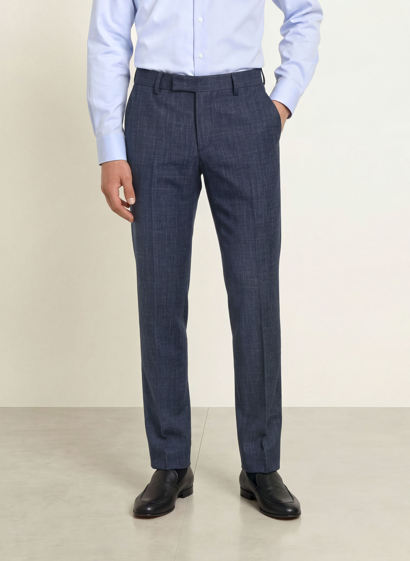 BOSS Broek LENON Regular Fit: 404 DARK BLUE