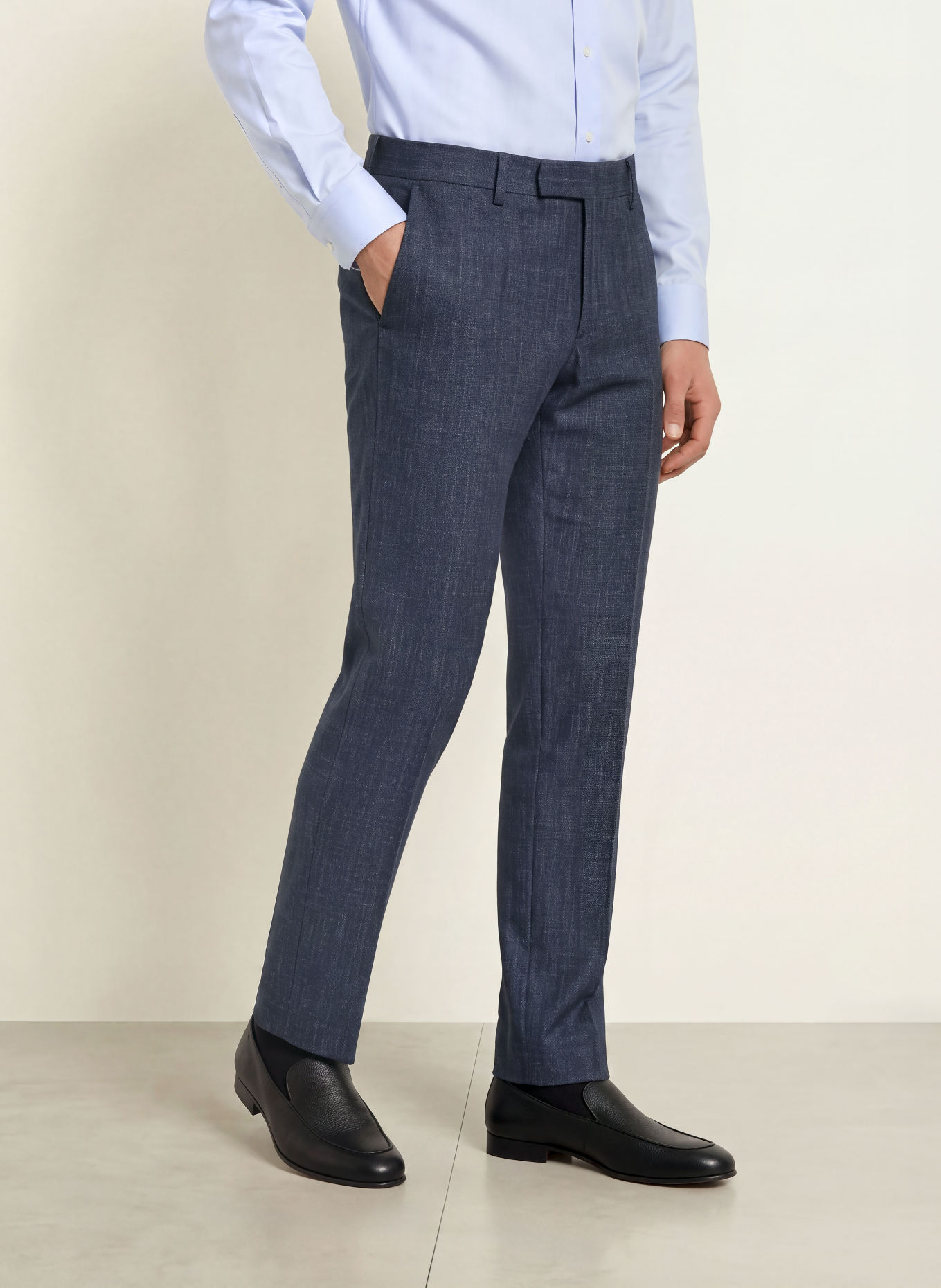 BOSS Broek LENON Regular Fit: 404 DARK BLUE