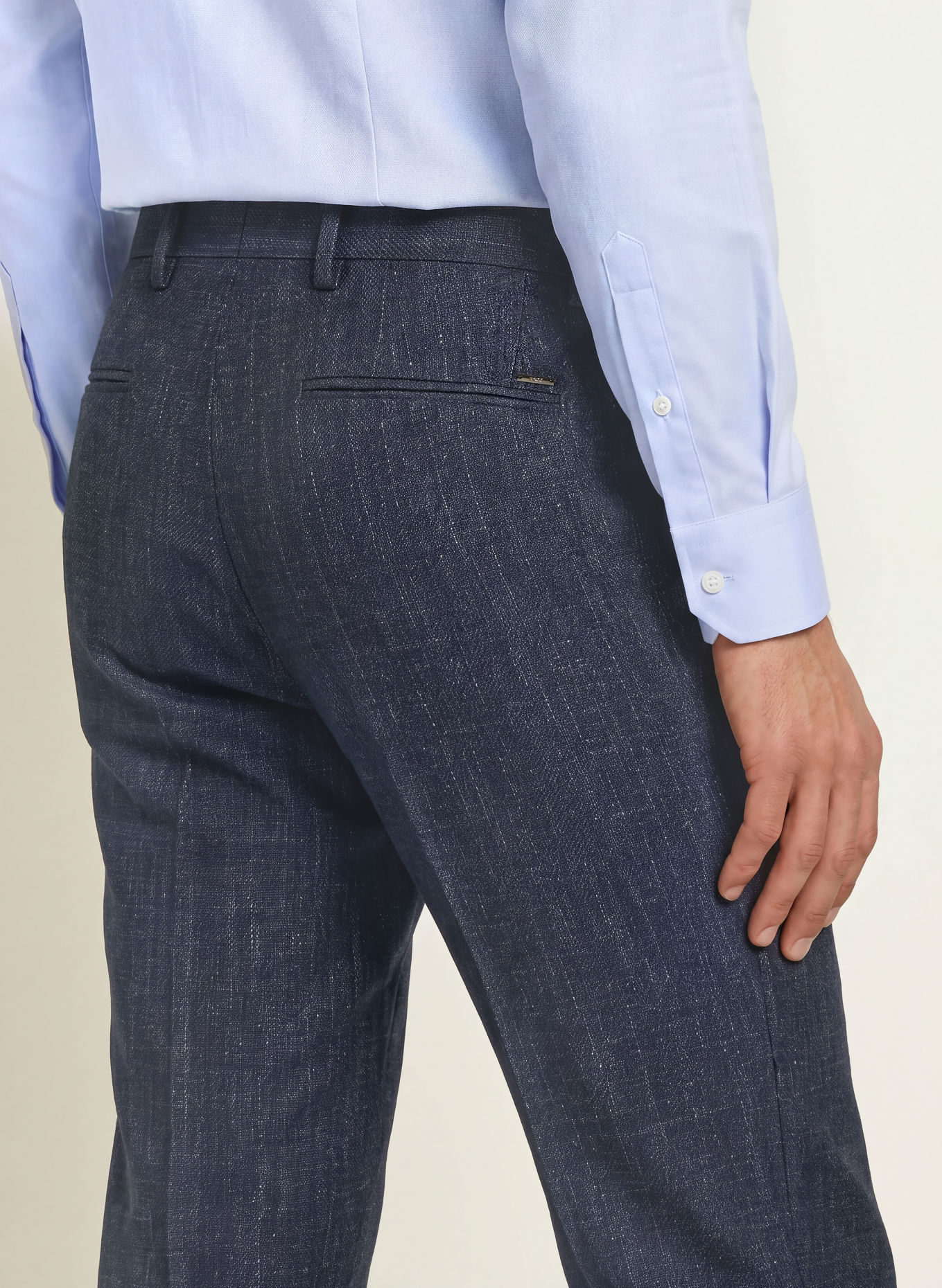 BOSS Broek LENON Regular Fit: 404 DARK BLUE