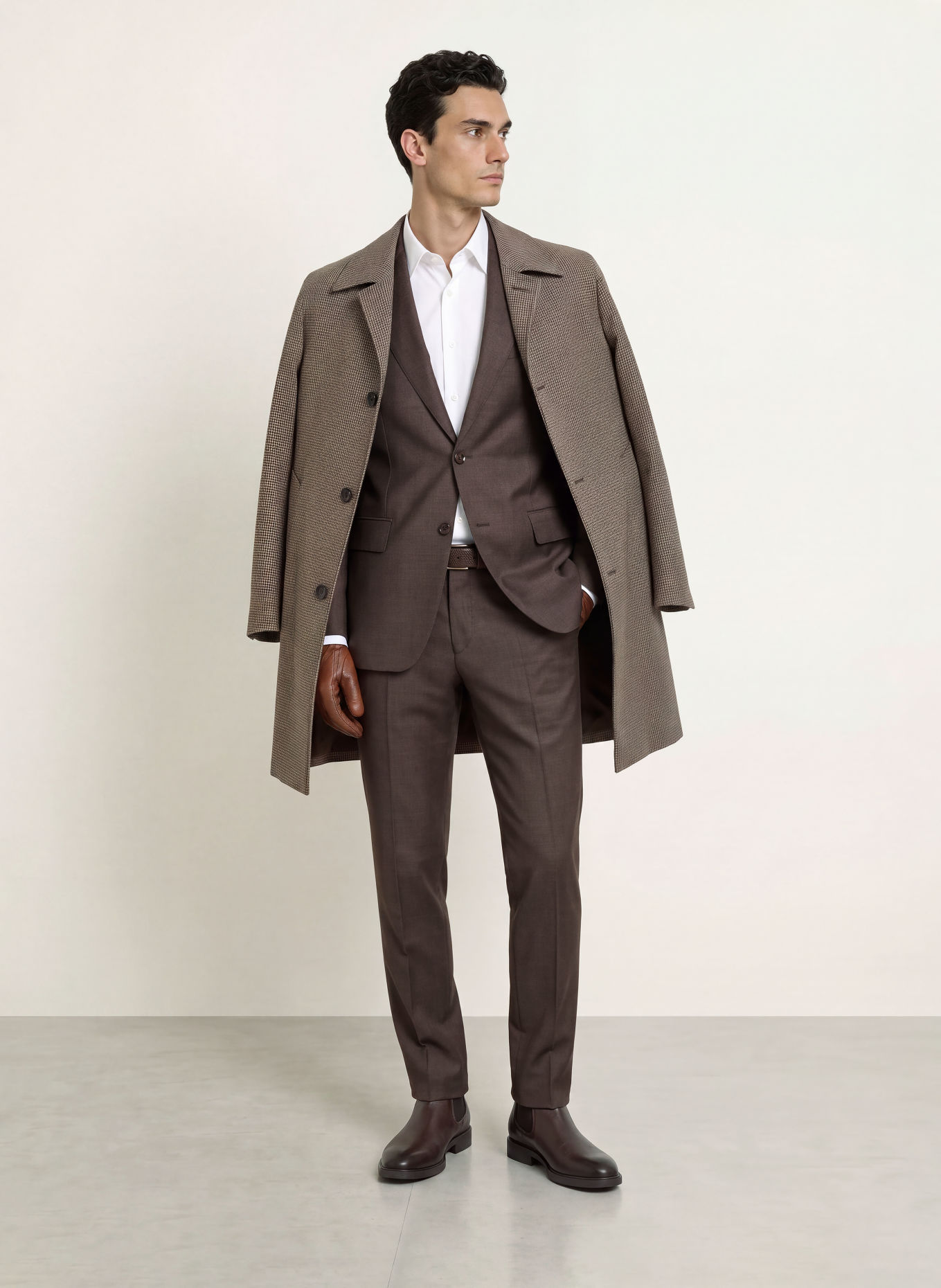 BOSS Colbert HUGE Slim Fit: 212 MEDIUM BROWN