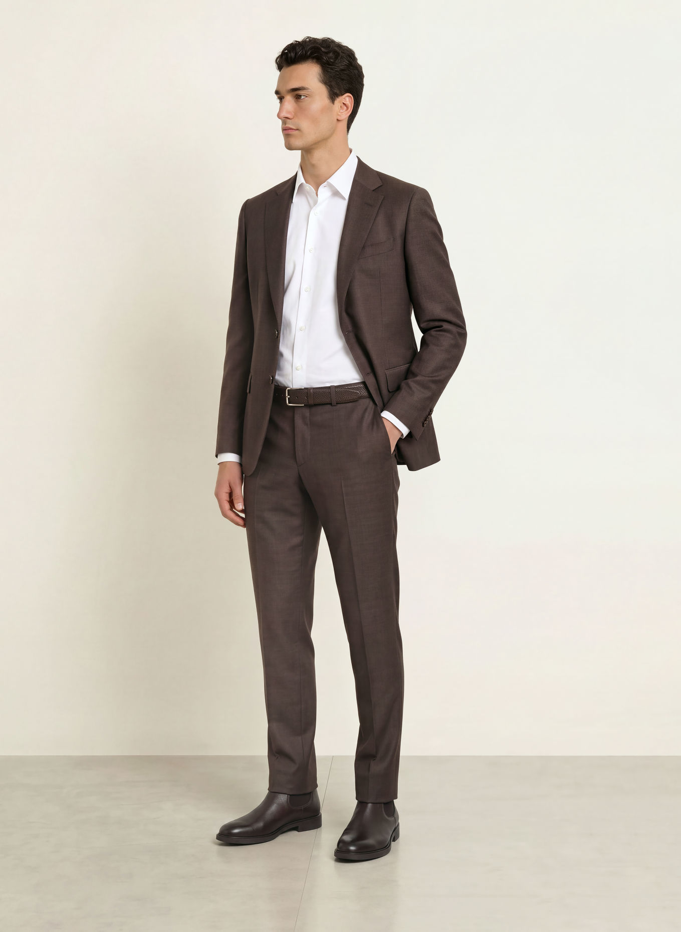 BOSS Colbert HUGE Slim Fit: 212 MEDIUM BROWN