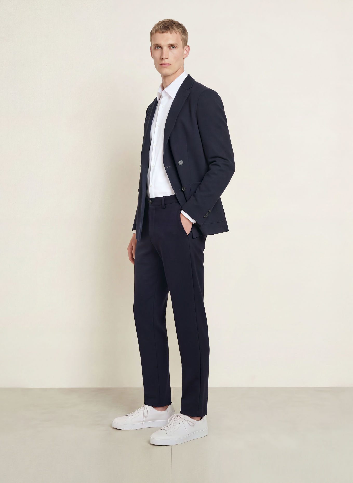 BOSS Pantaloni de costum PERIN Tapered Fit: 404 DARK BLUE