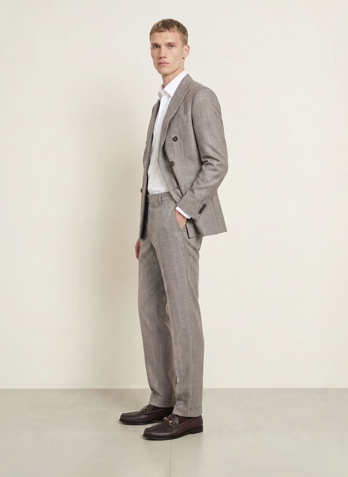 BOSS Pantalon GENIUS Slim Fit: 248 OPEN BROWN