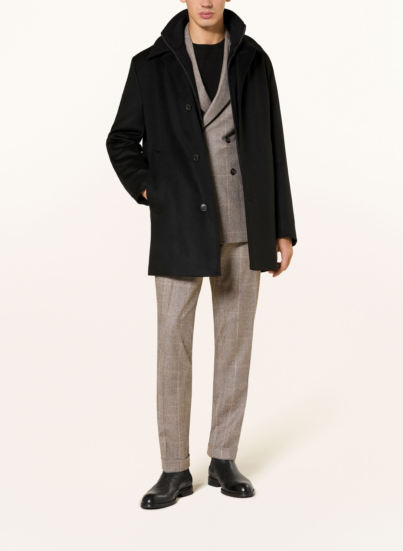BOSS CLARK 2-in-1 jacket: BLACK