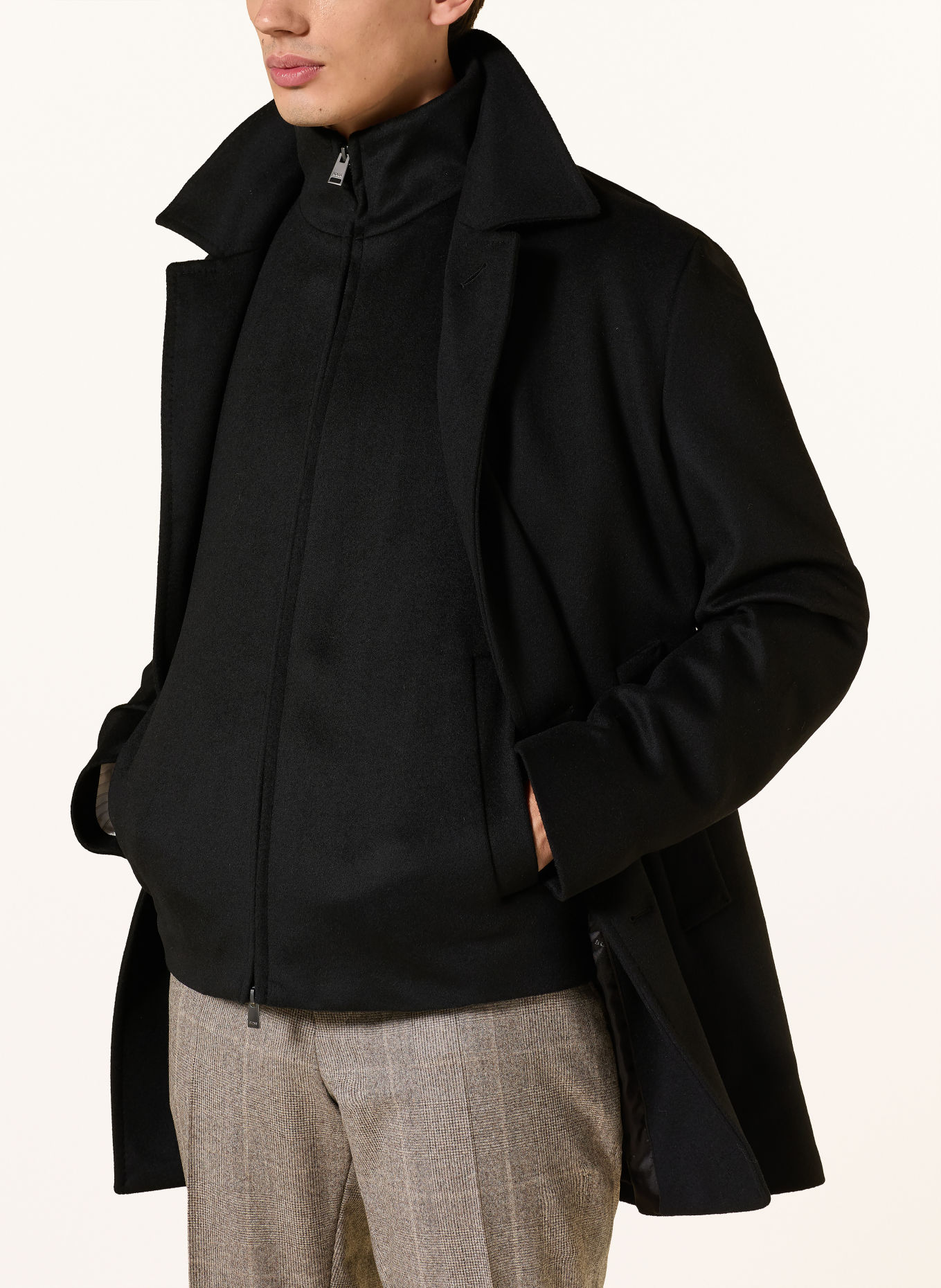 BOSS CLARK 2-in-1 jacket: BLACK